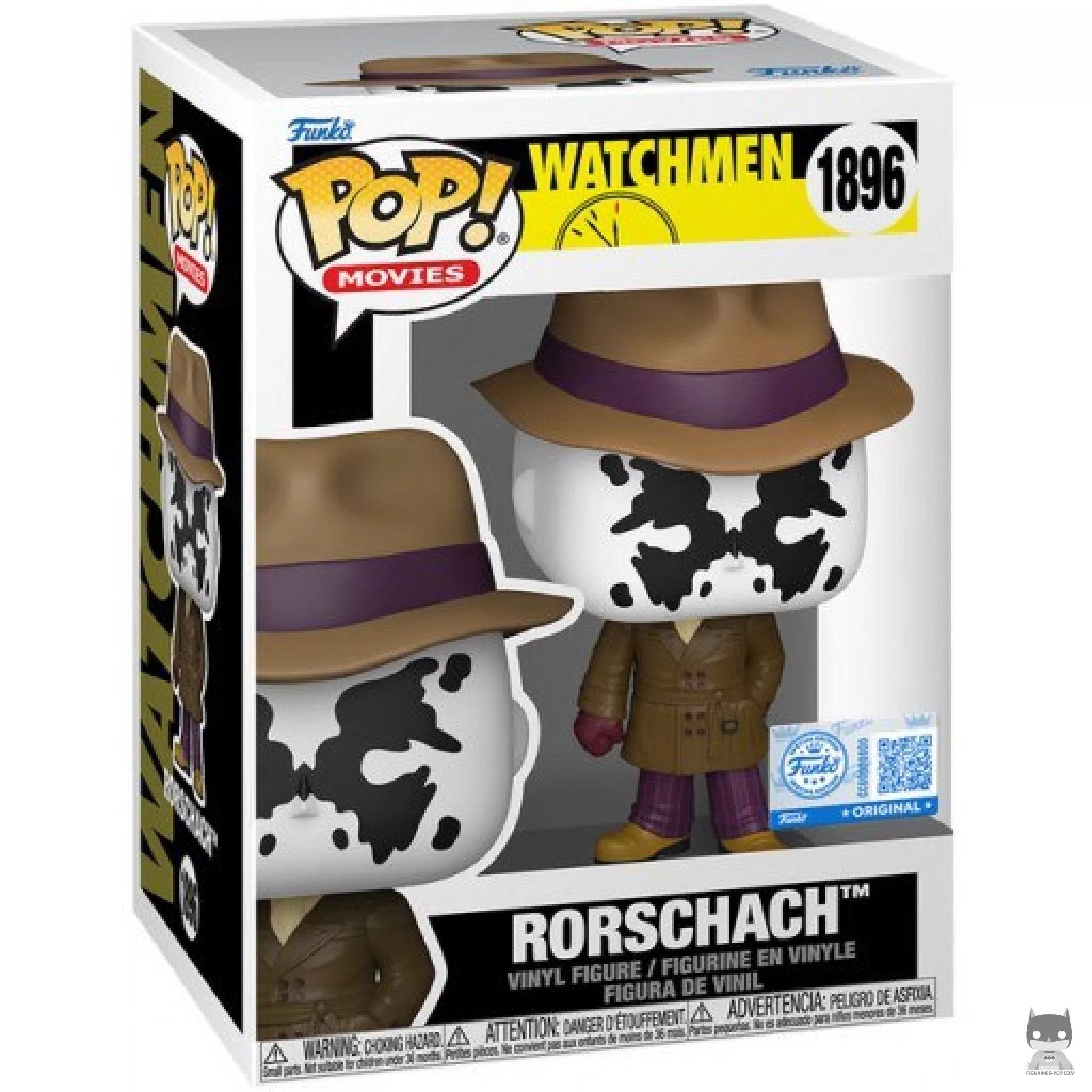 Rorschach Funko Pop! figure in its box