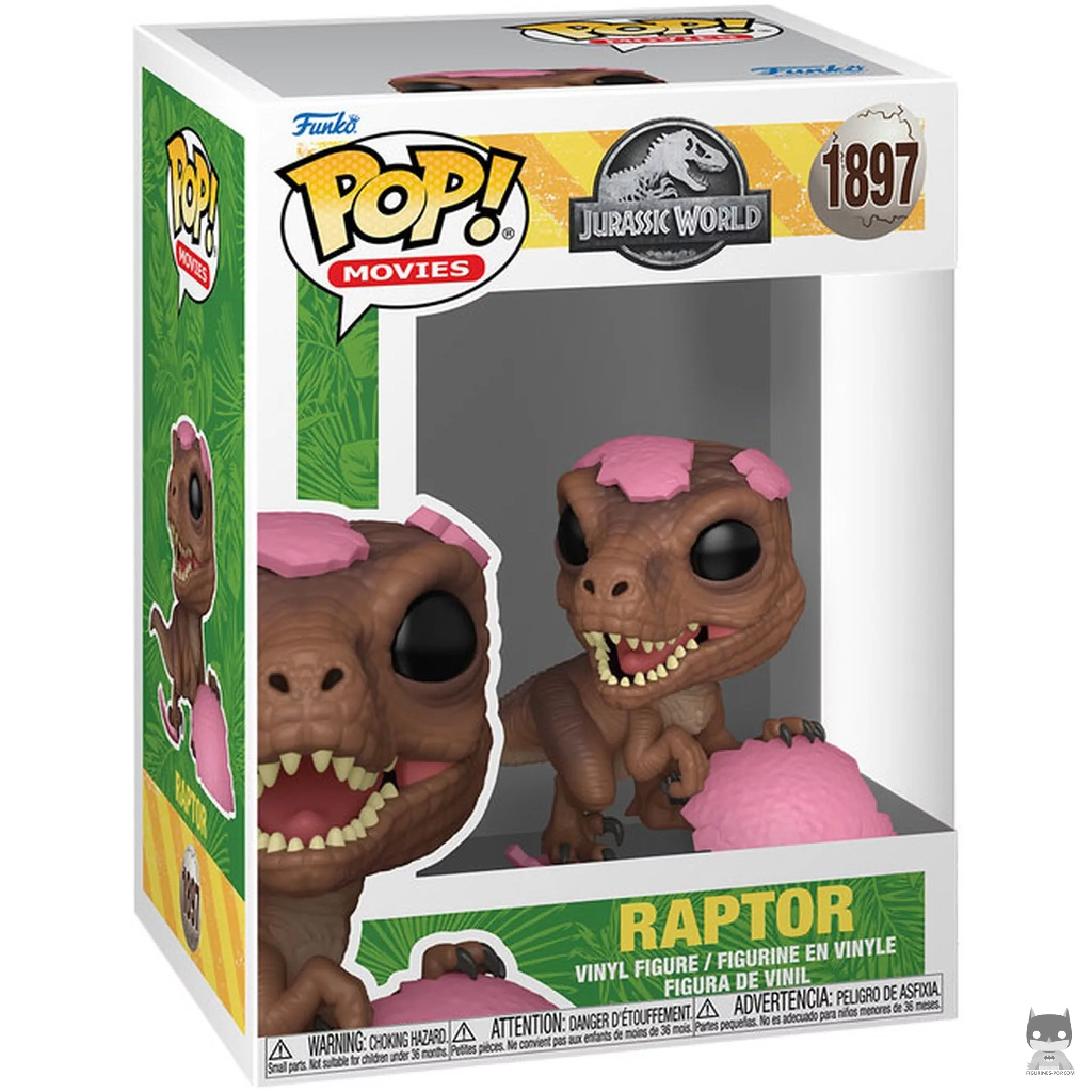 Raptor (Pink Egg) Funko Pop! figure in its box