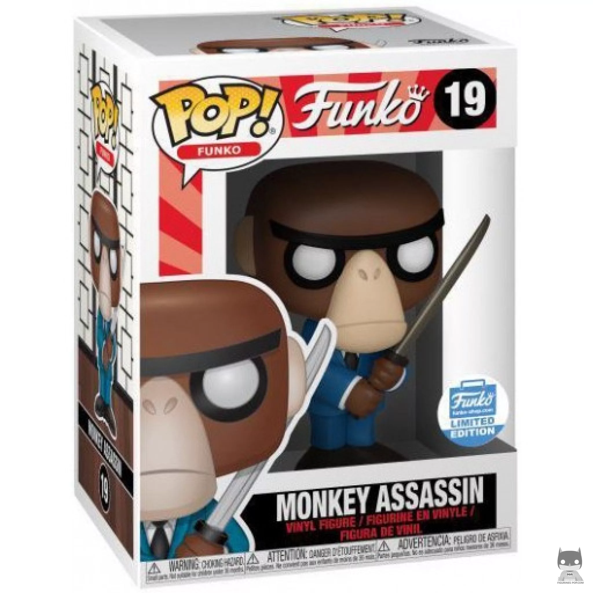 Monkey Assassin Funko Pop! figure in its box