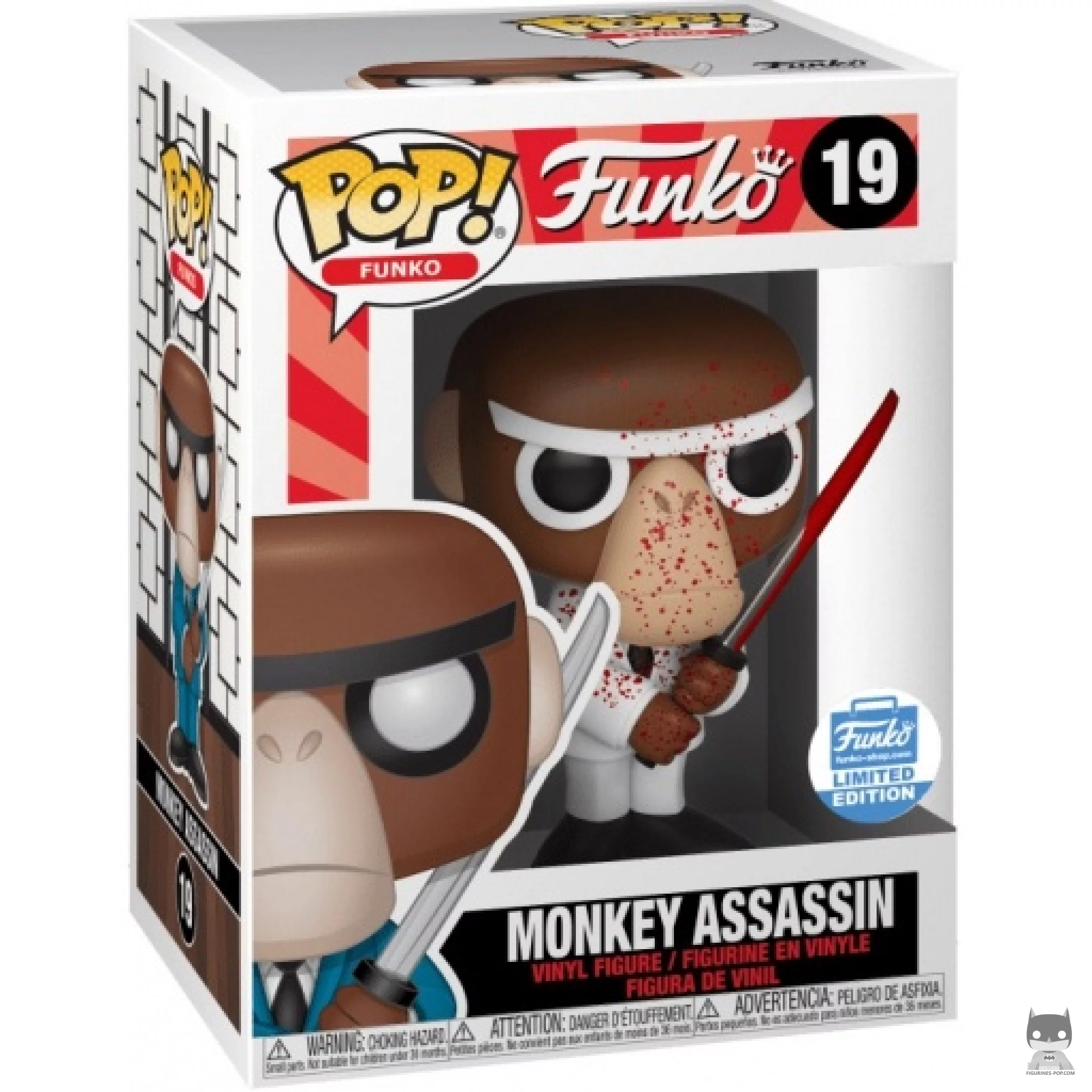 Monkey Assassin (Bloody) Funko Pop! figure in its box