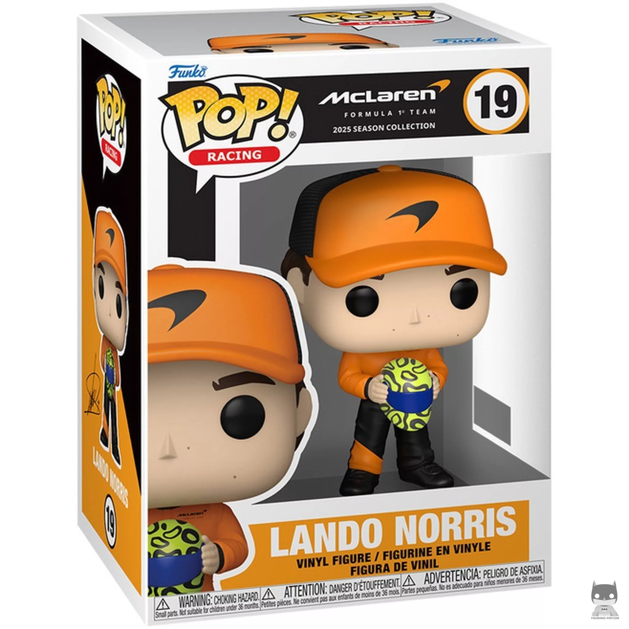 Lando Norris Funko Pop! figure in its box