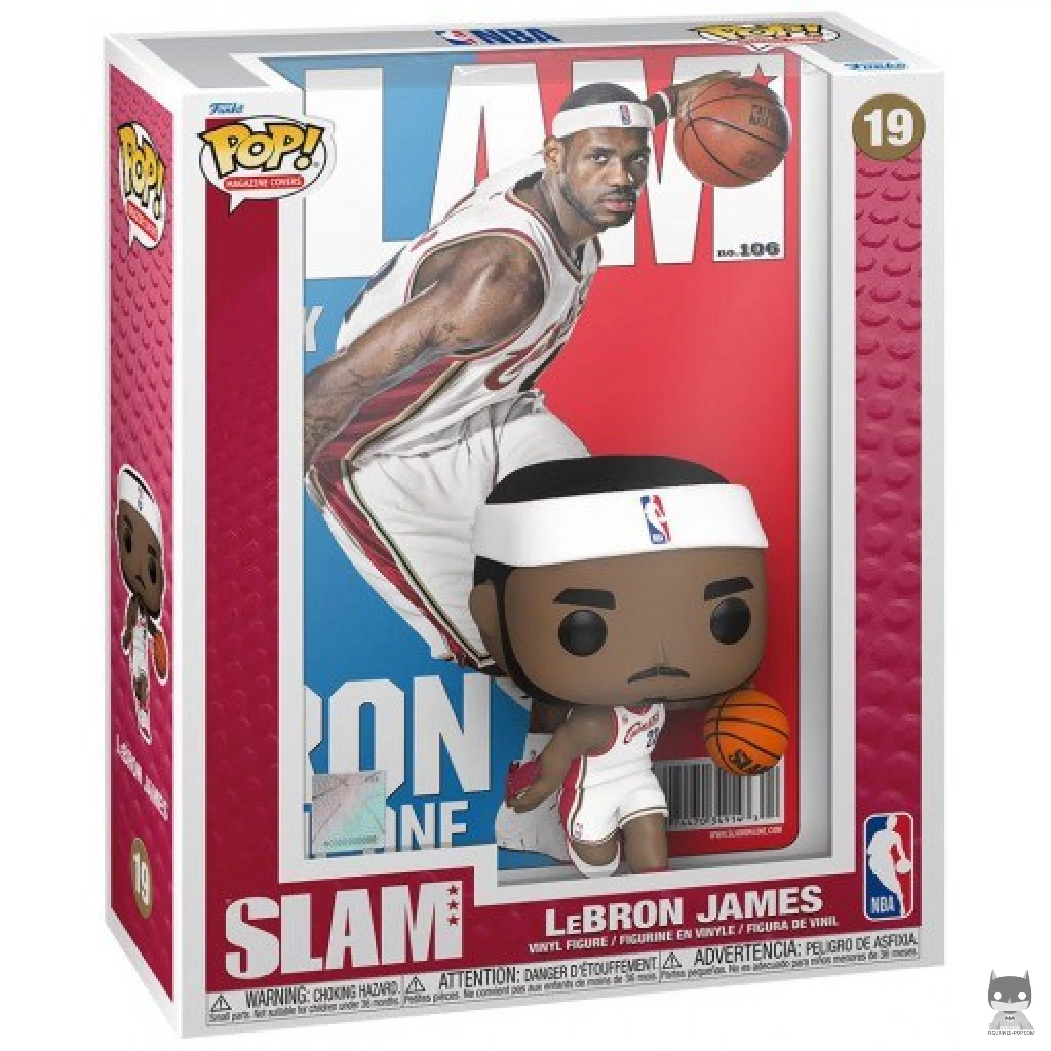 SLAM : LeBron James Funko Pop! figure in its box