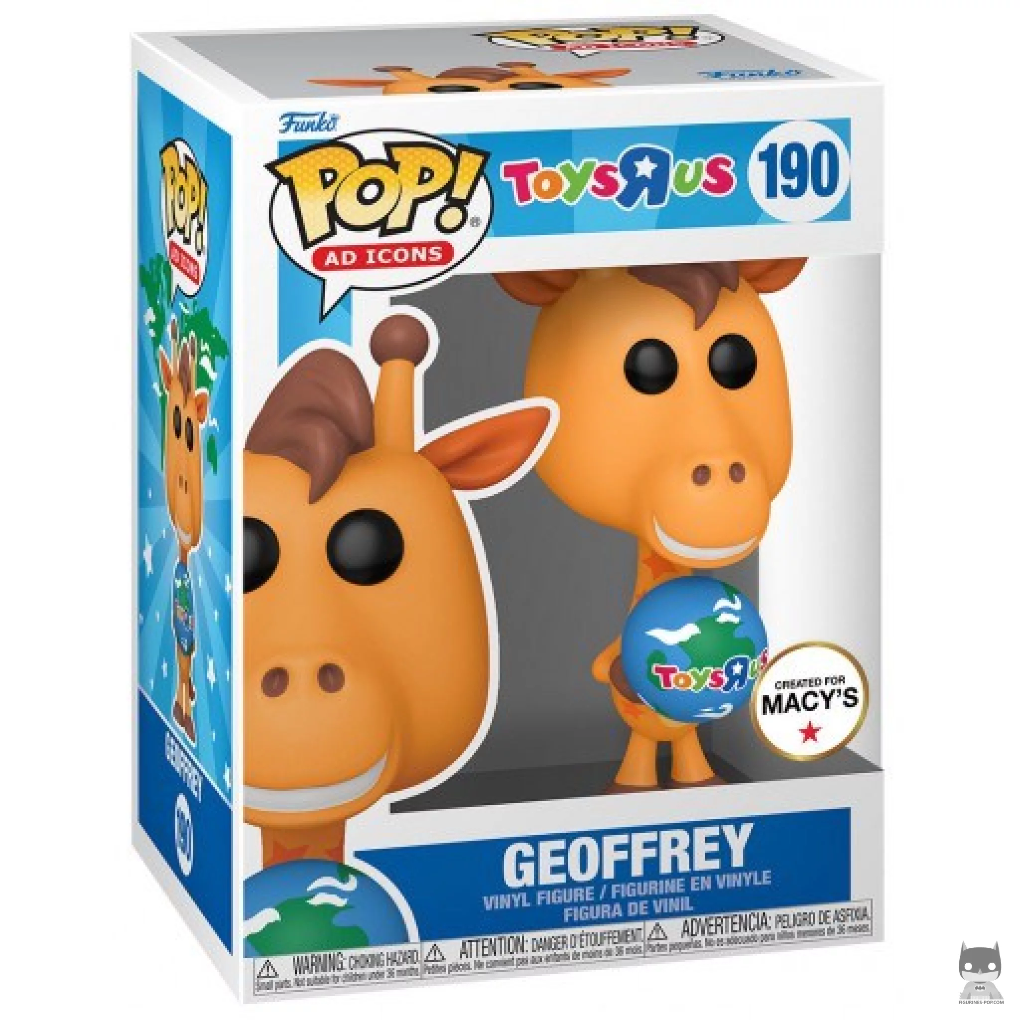 Geoffrey Funko Pop! figure in its box