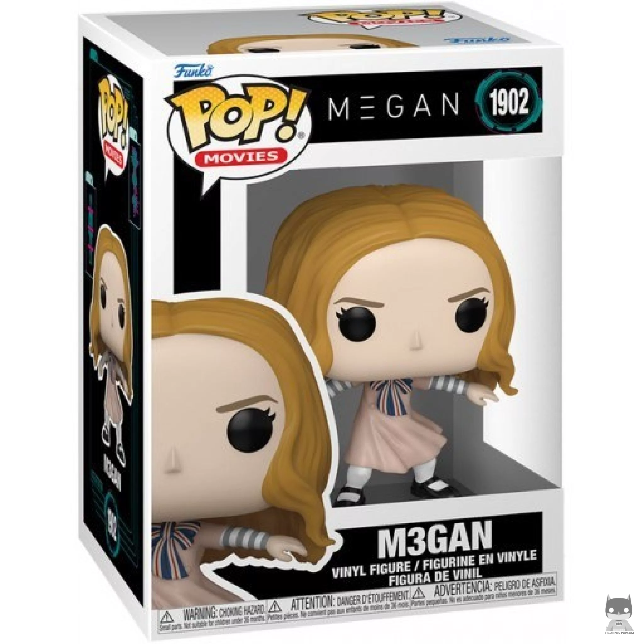 M3Gan Funko Pop! figure in its box