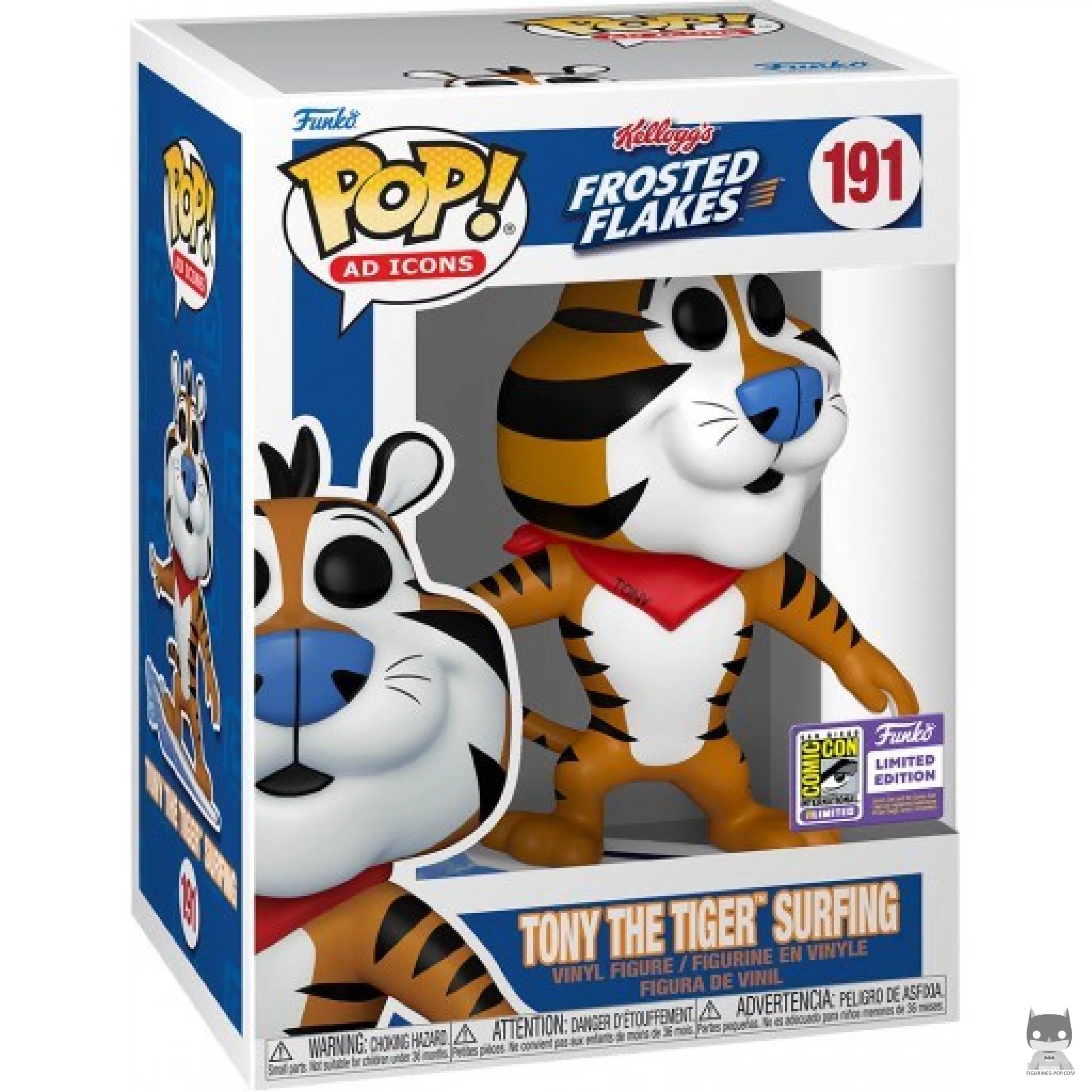 Tony The Tiger Surfing Funko Pop! figure in its box