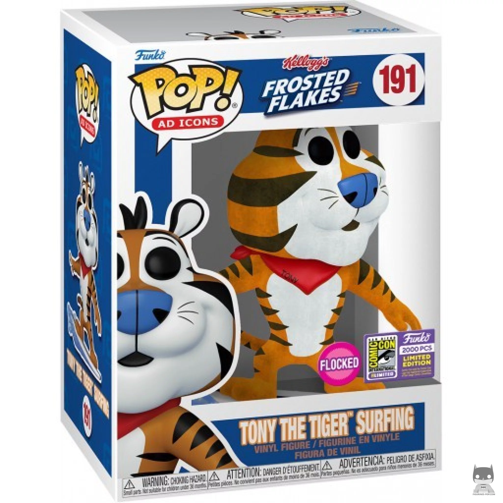 Tony The Tiger Surfing (Flocked) Funko Pop! figure in its box