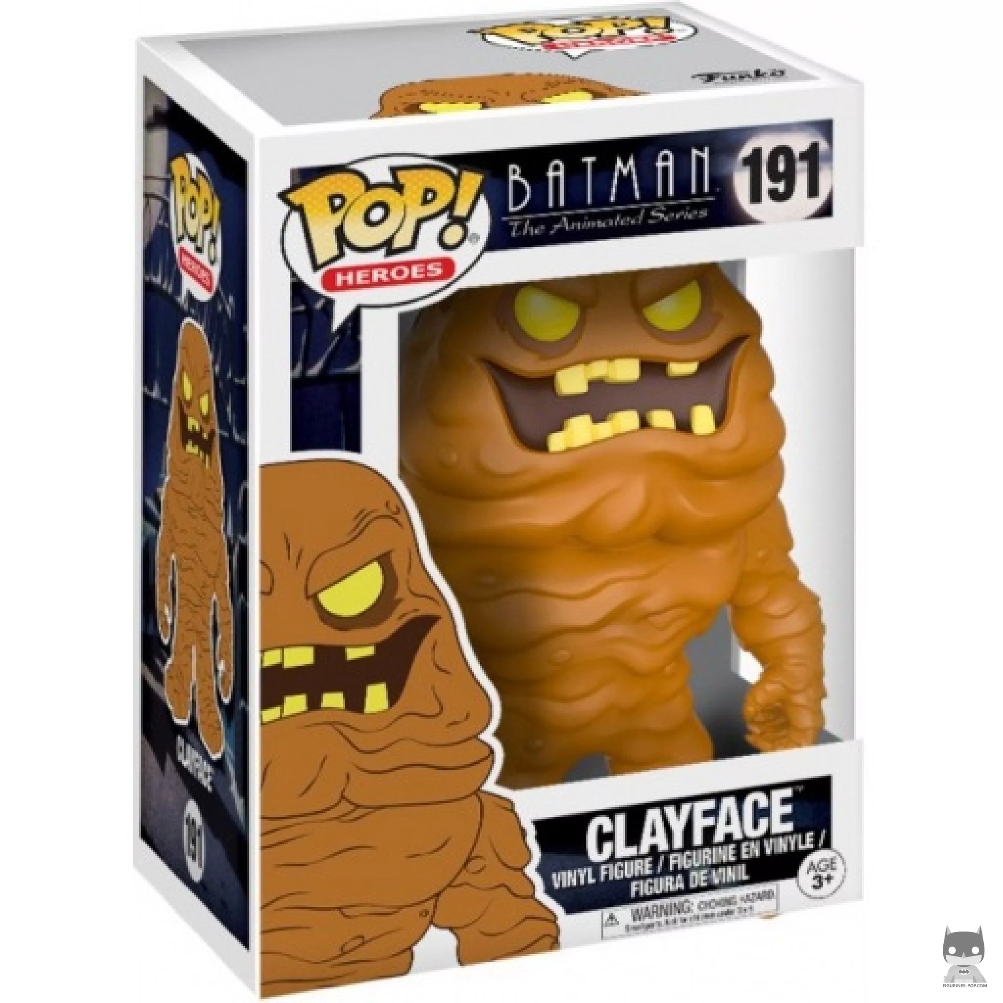 Clayface Funko Pop! figure in its box