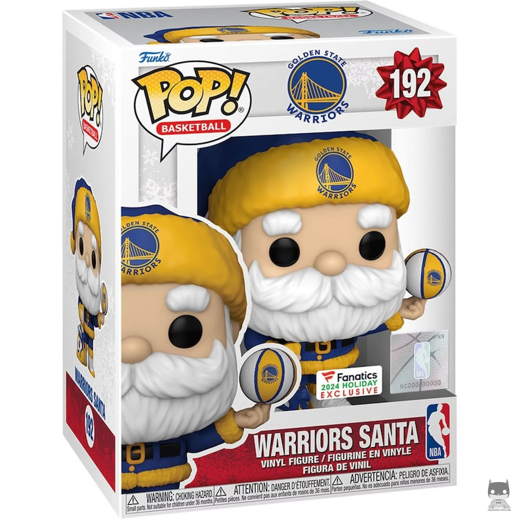 Warriors Santa Funko Pop! figure in its box