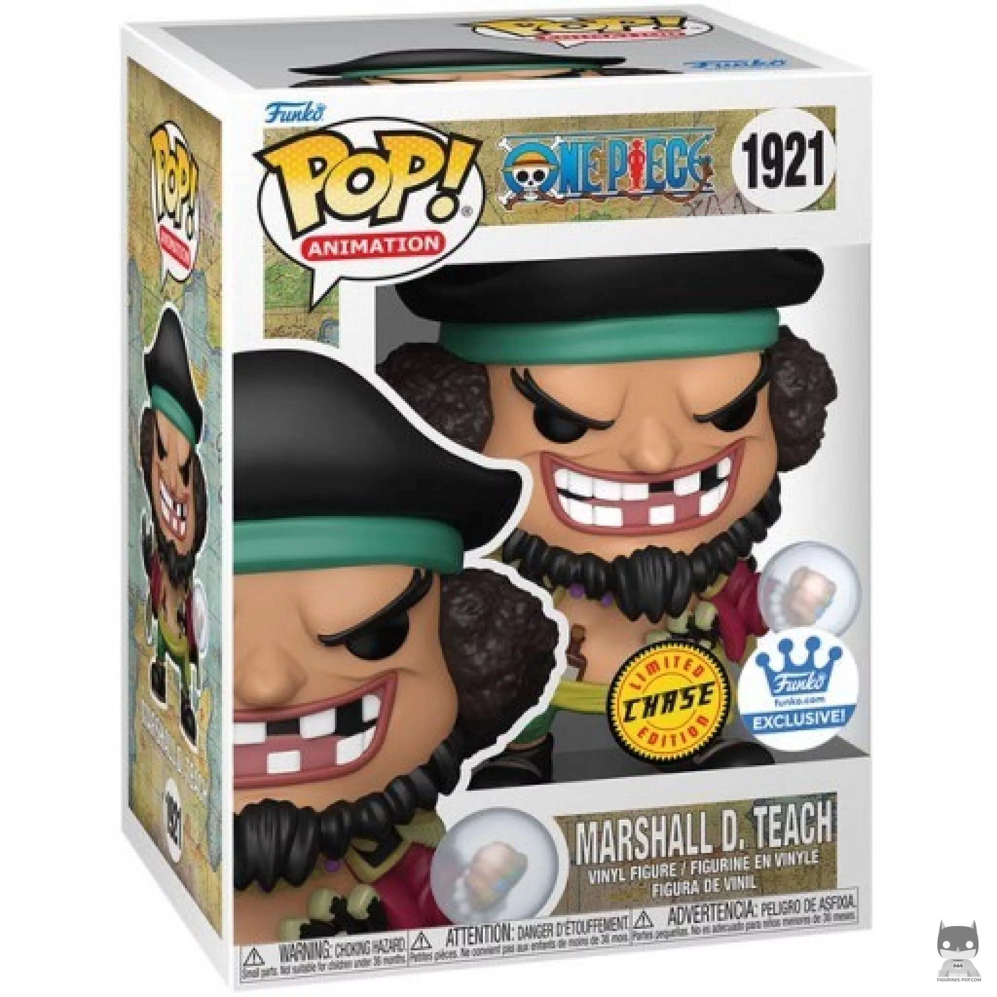 Marshall D. Teach (Chase) Funko Pop! figure in its box