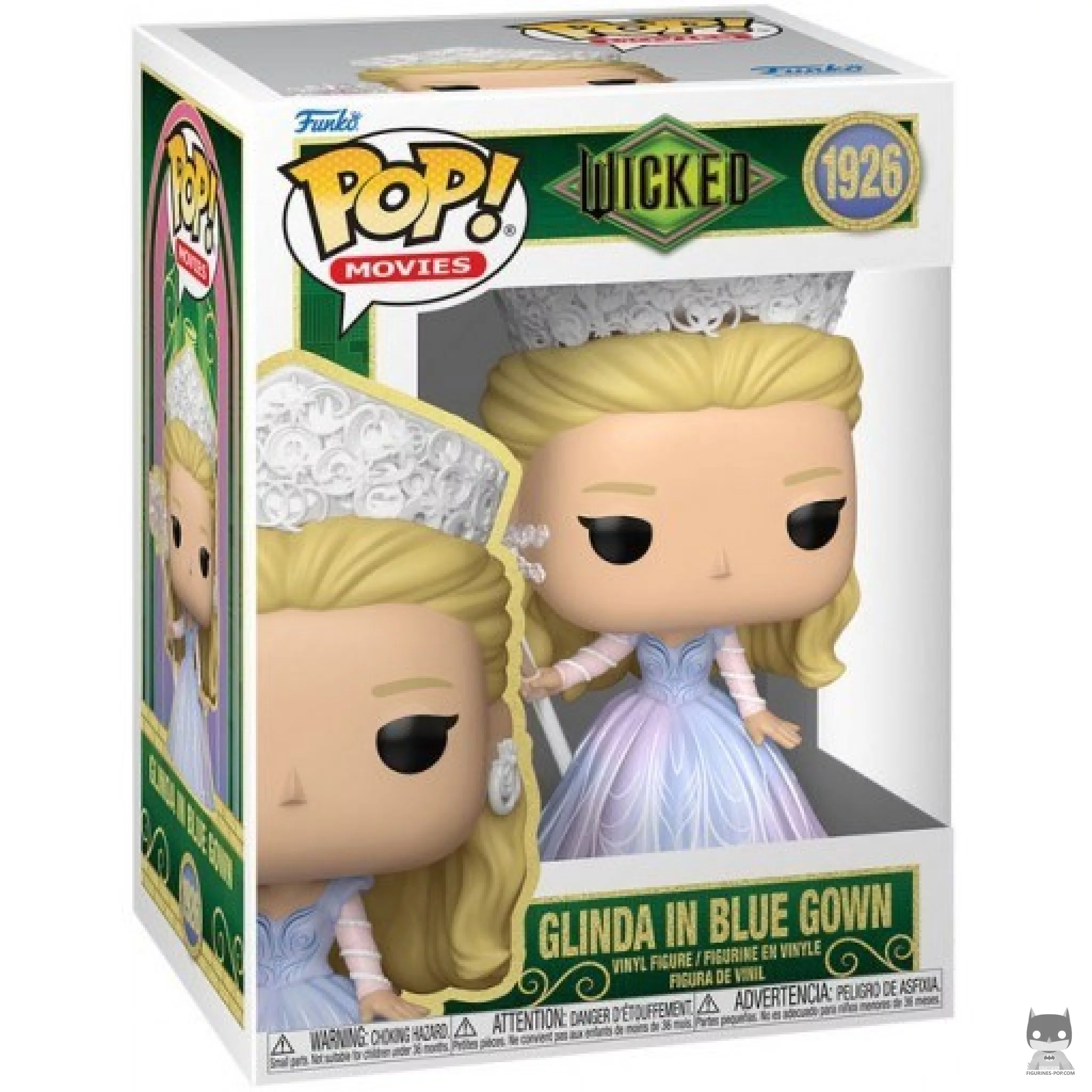Glinda in Blue Gown Funko Pop! figure in its box