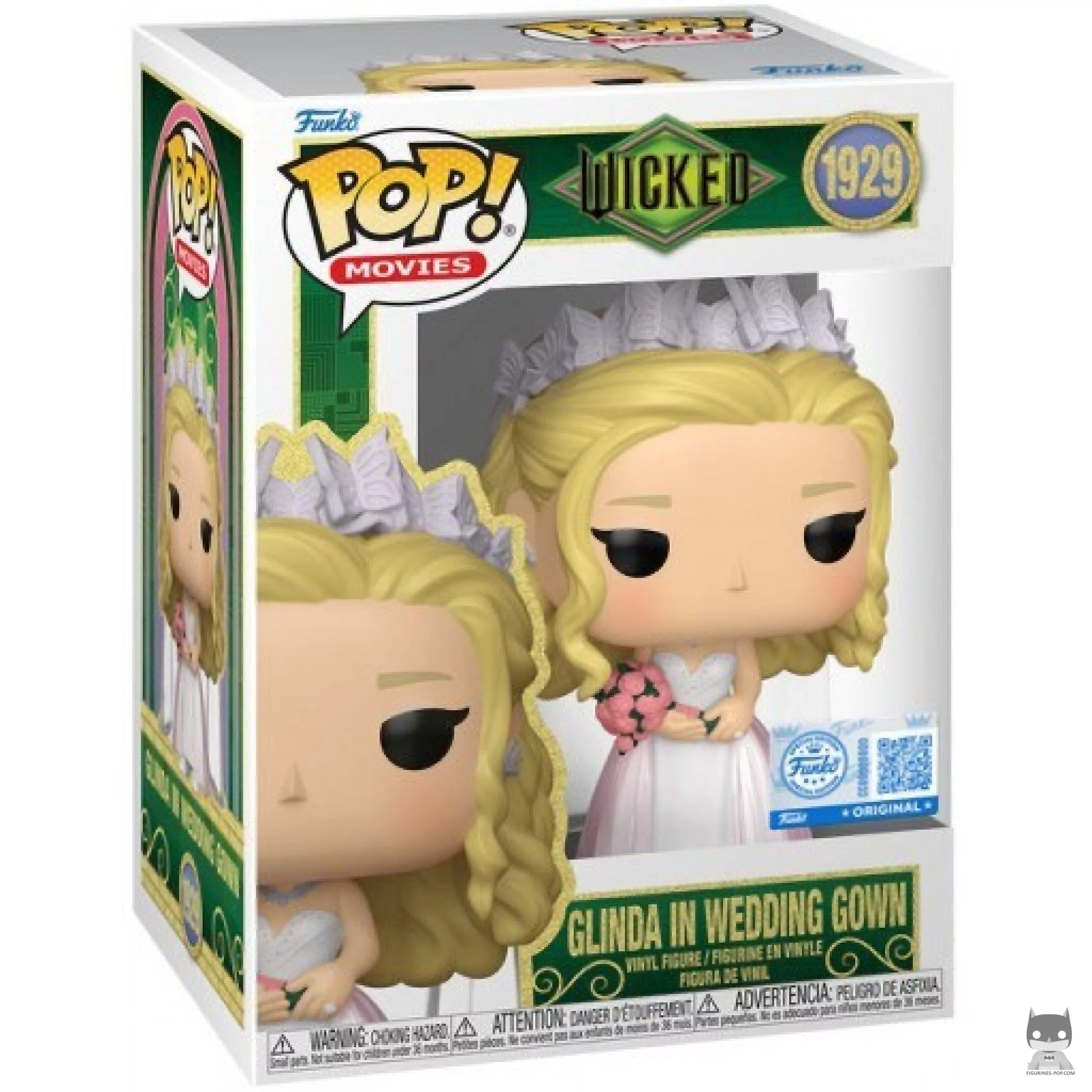 Glinda in Wedding Gown Funko Pop! figure in its box