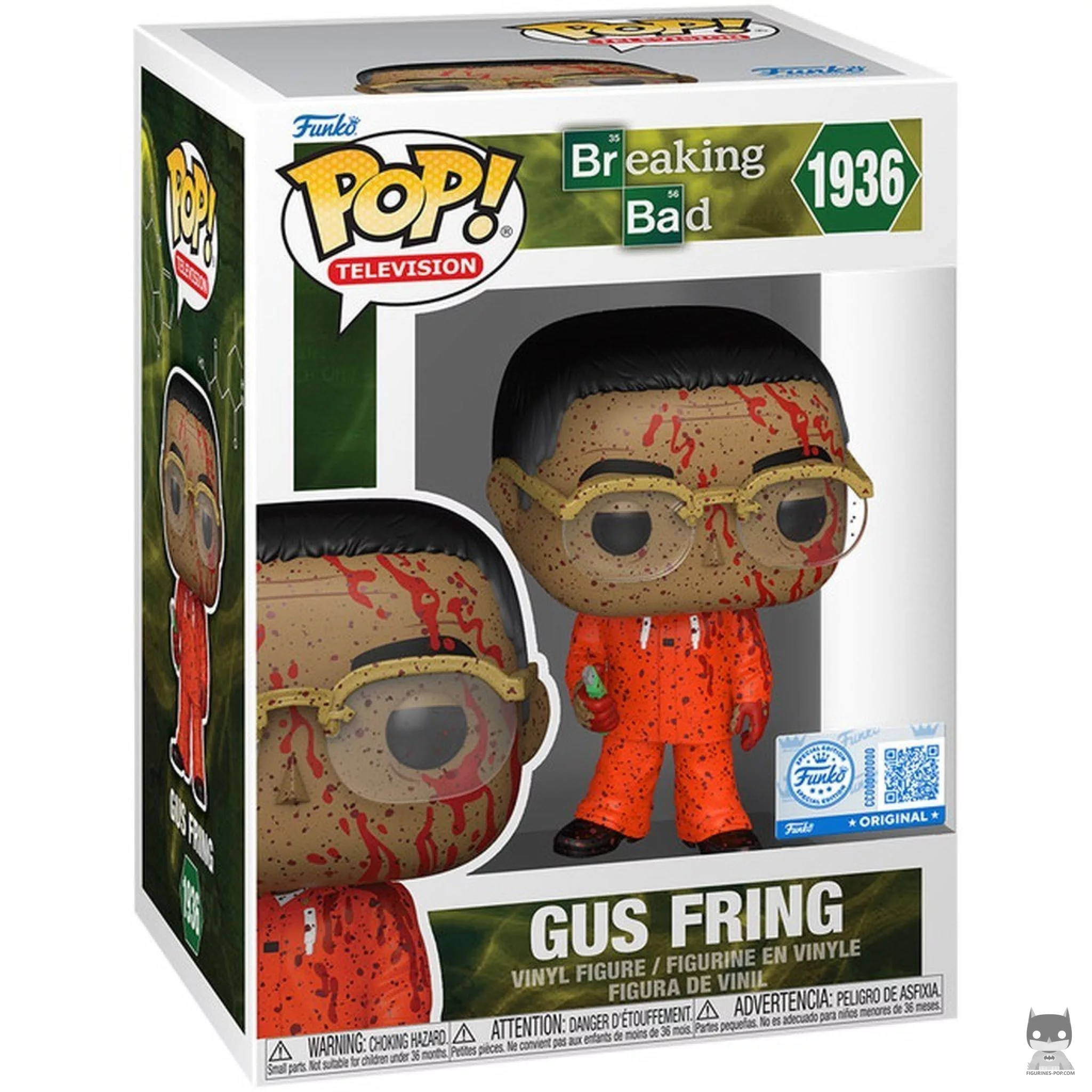 Gus Fring (Bloody) Funko Pop! figure in its box