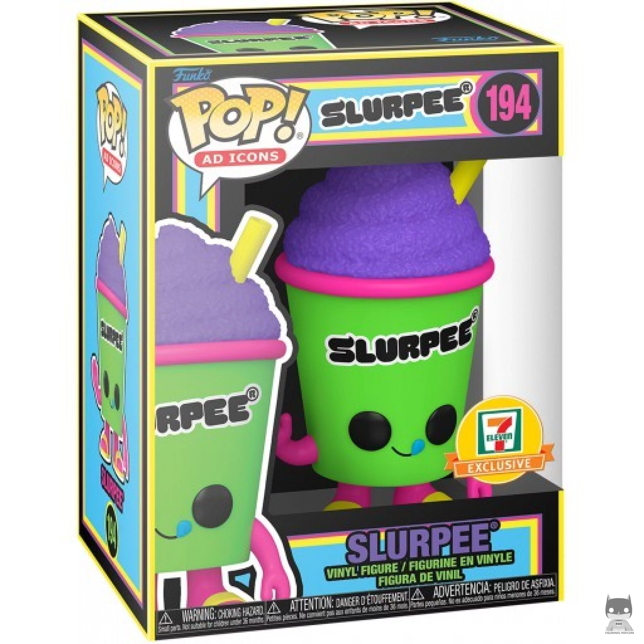 Slurpee (Cup Green) (Black Light) Funko Pop! figure in its box