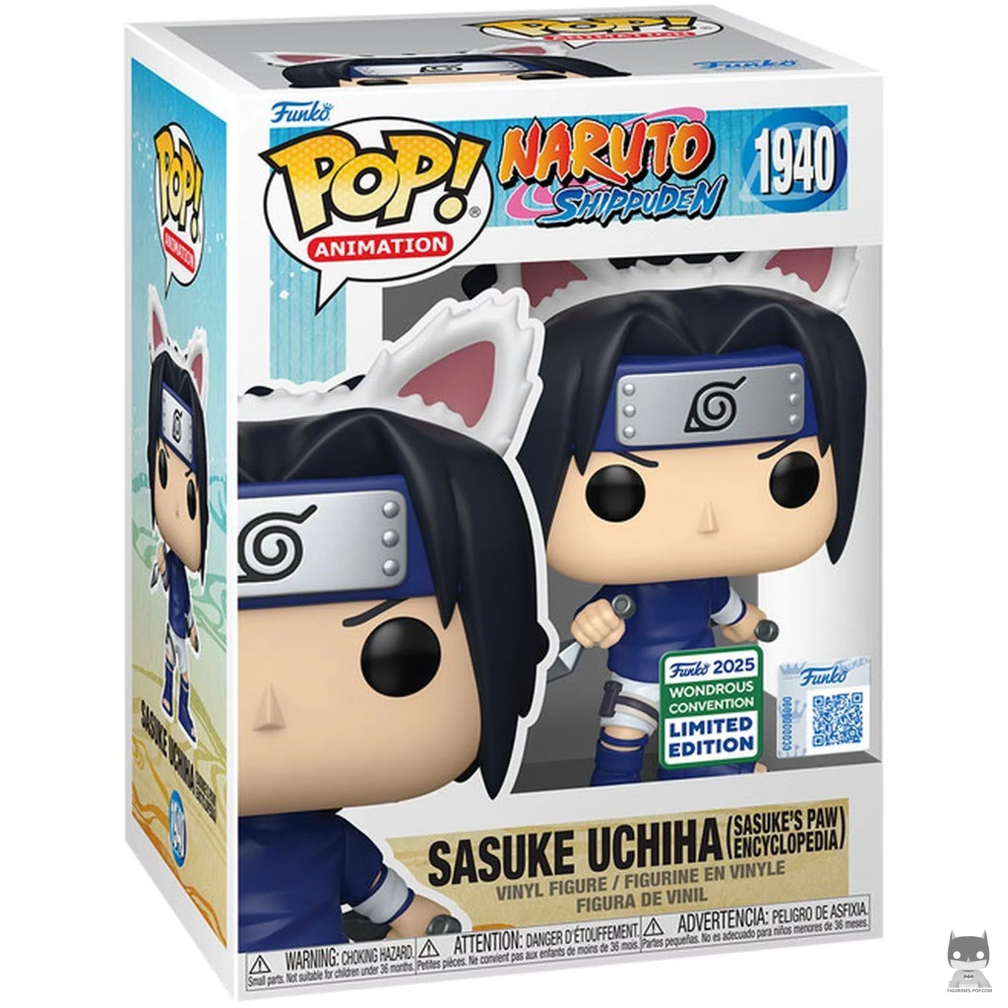 Sasuke Uchiha Funko Pop! figure in its box