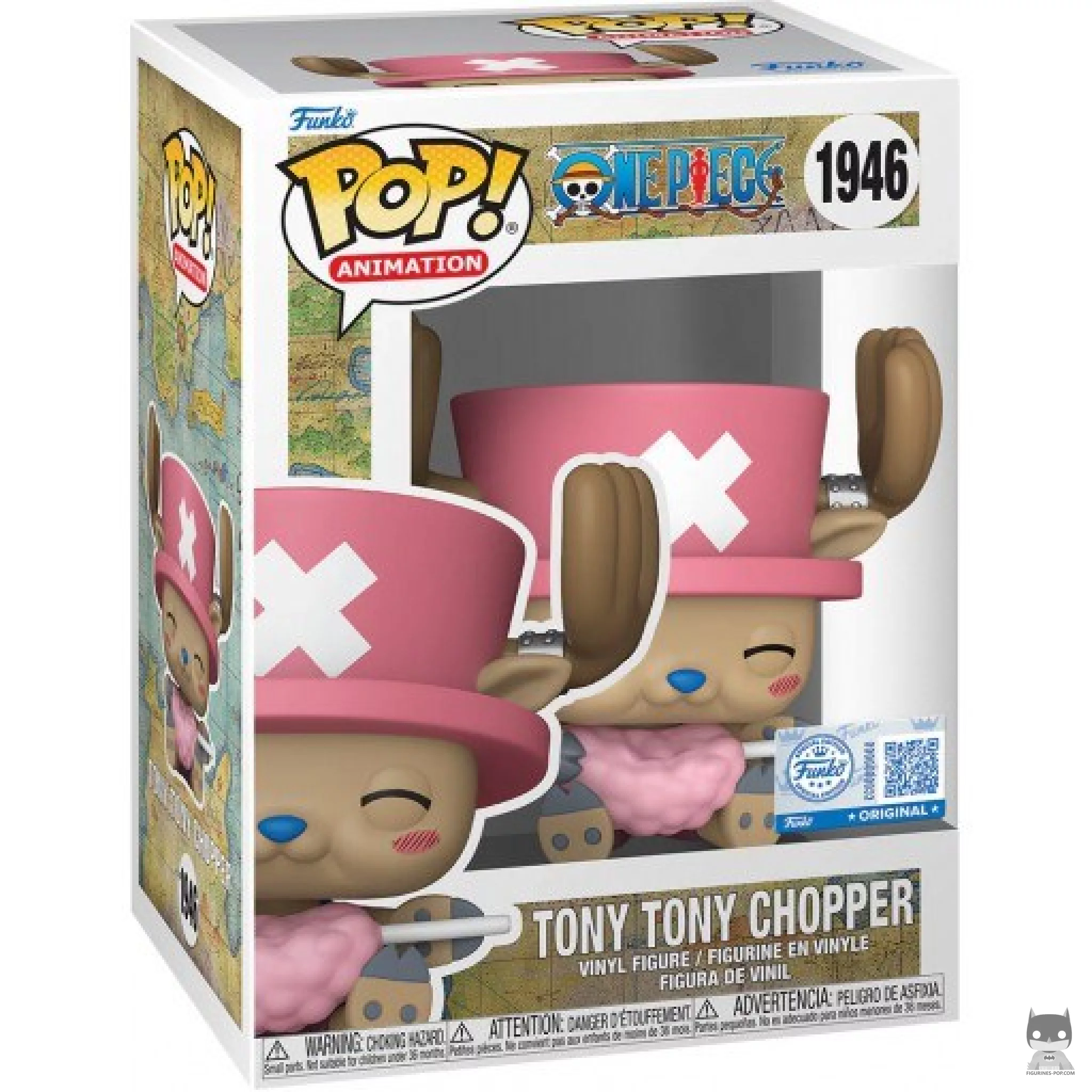 Tony Tony Chopper with Cotton Candy Funko Pop! figure in its box