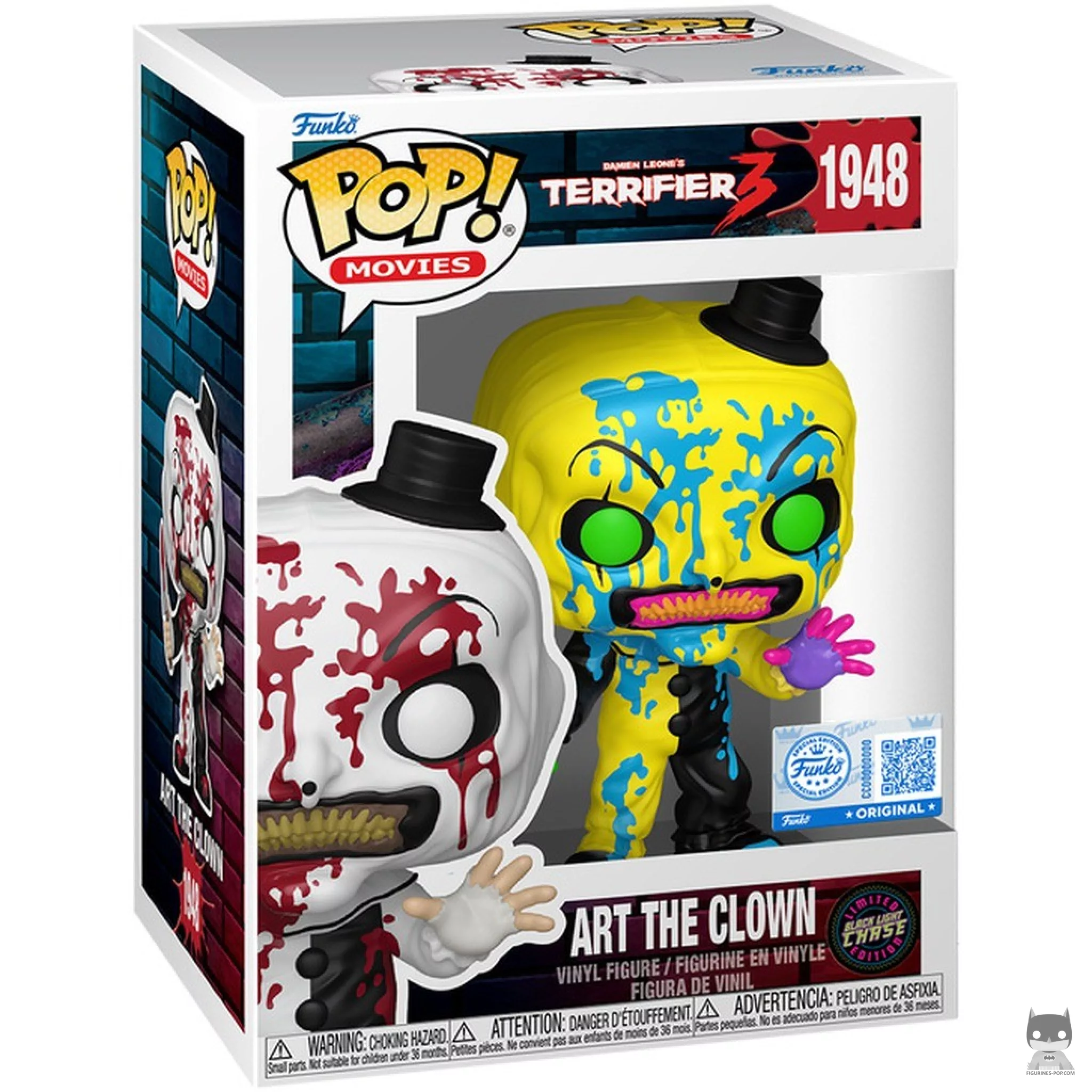 Art the Clown (Chase & Black Light) Funko Pop! figure in its box