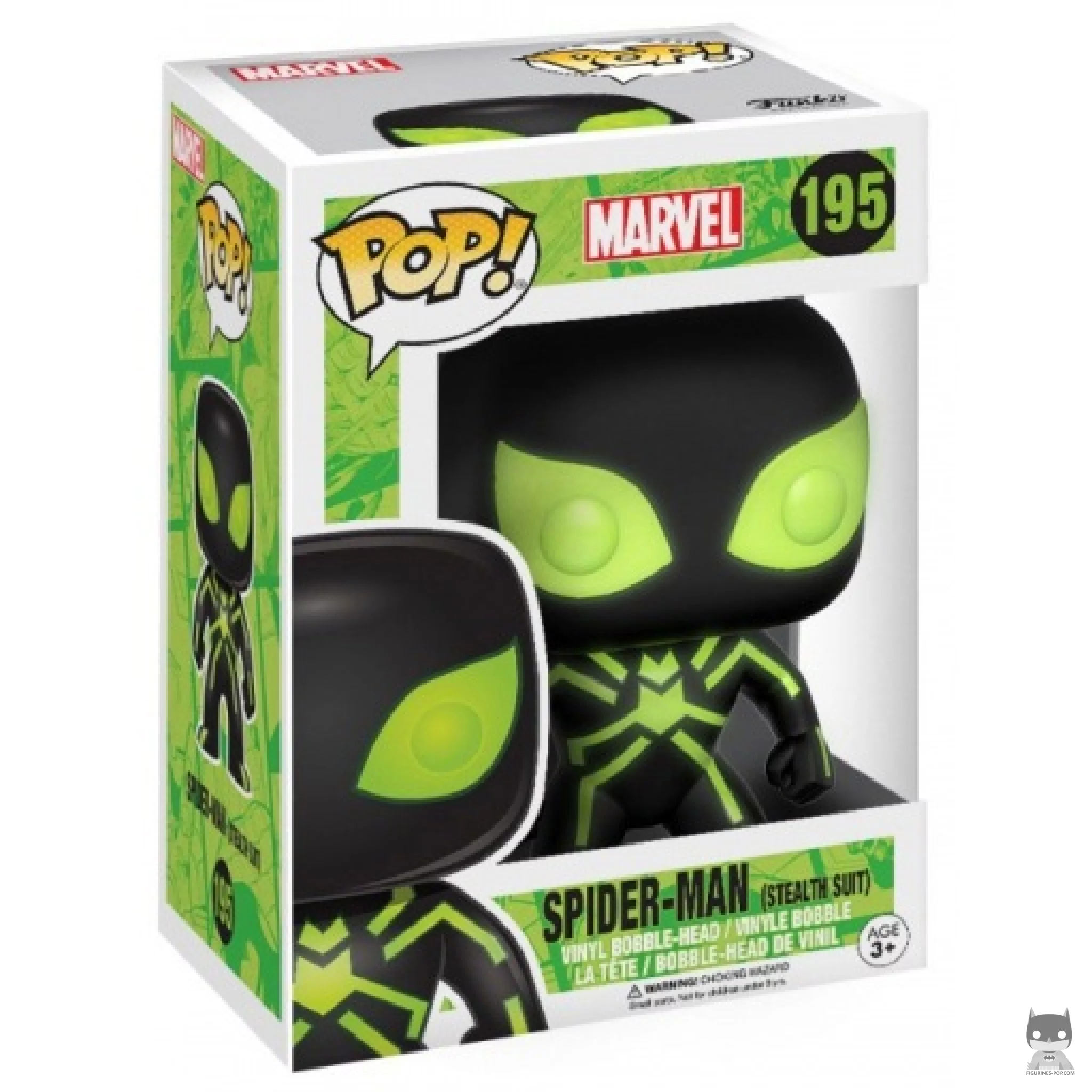 Spider-Man (Stealth Suit) Funko Pop! figure in its box