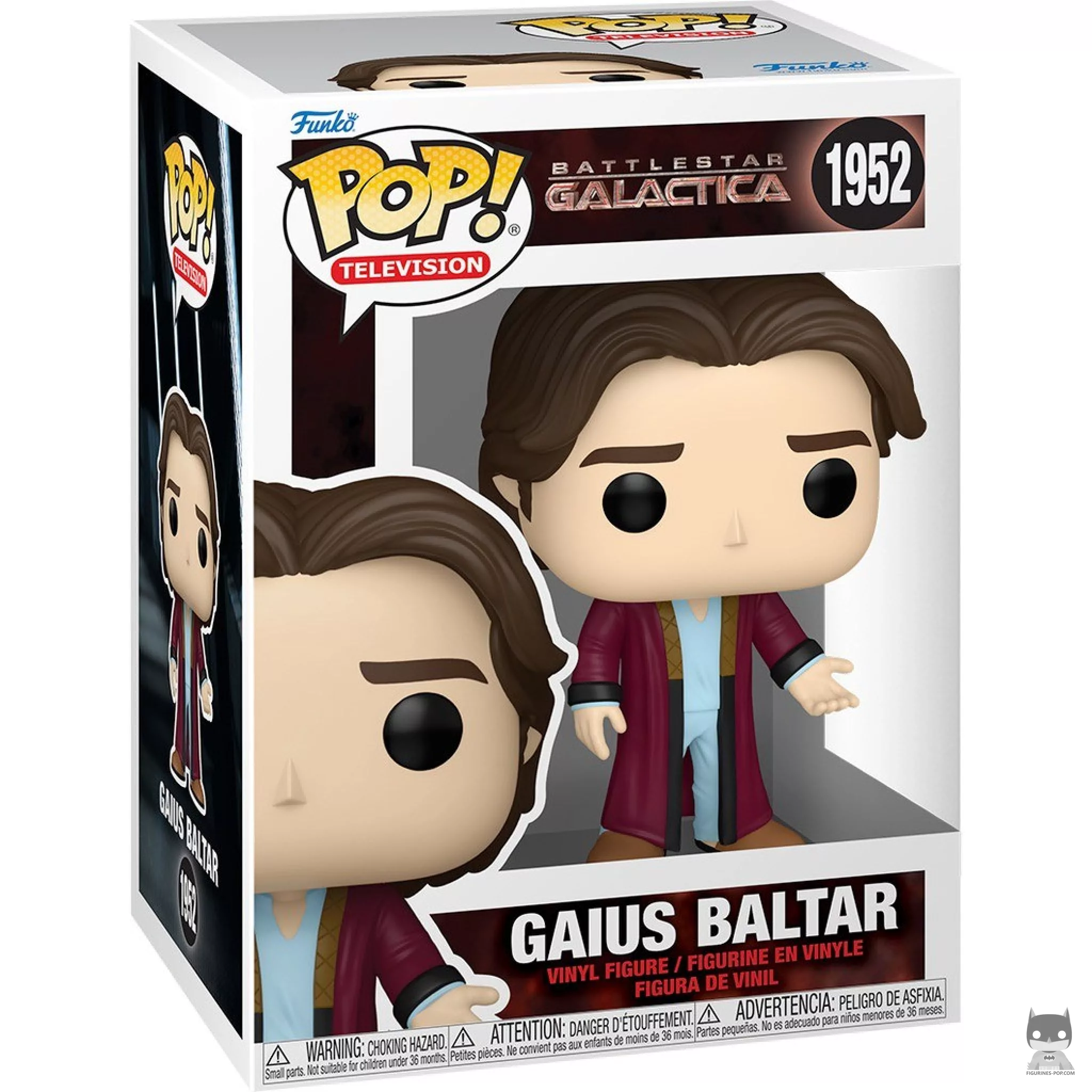 Gaius Baltar Funko Pop! figure in its box