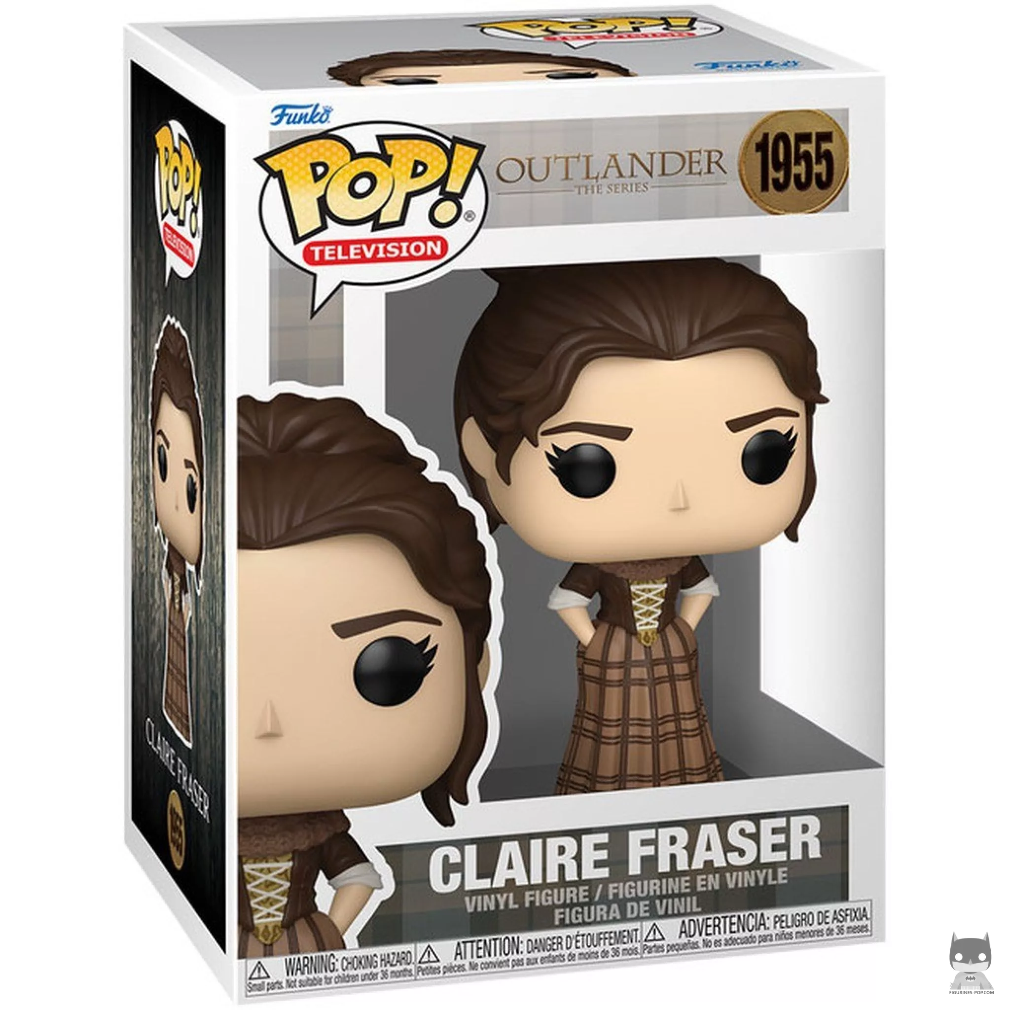 Claire Fraser Funko Pop! figure in its box