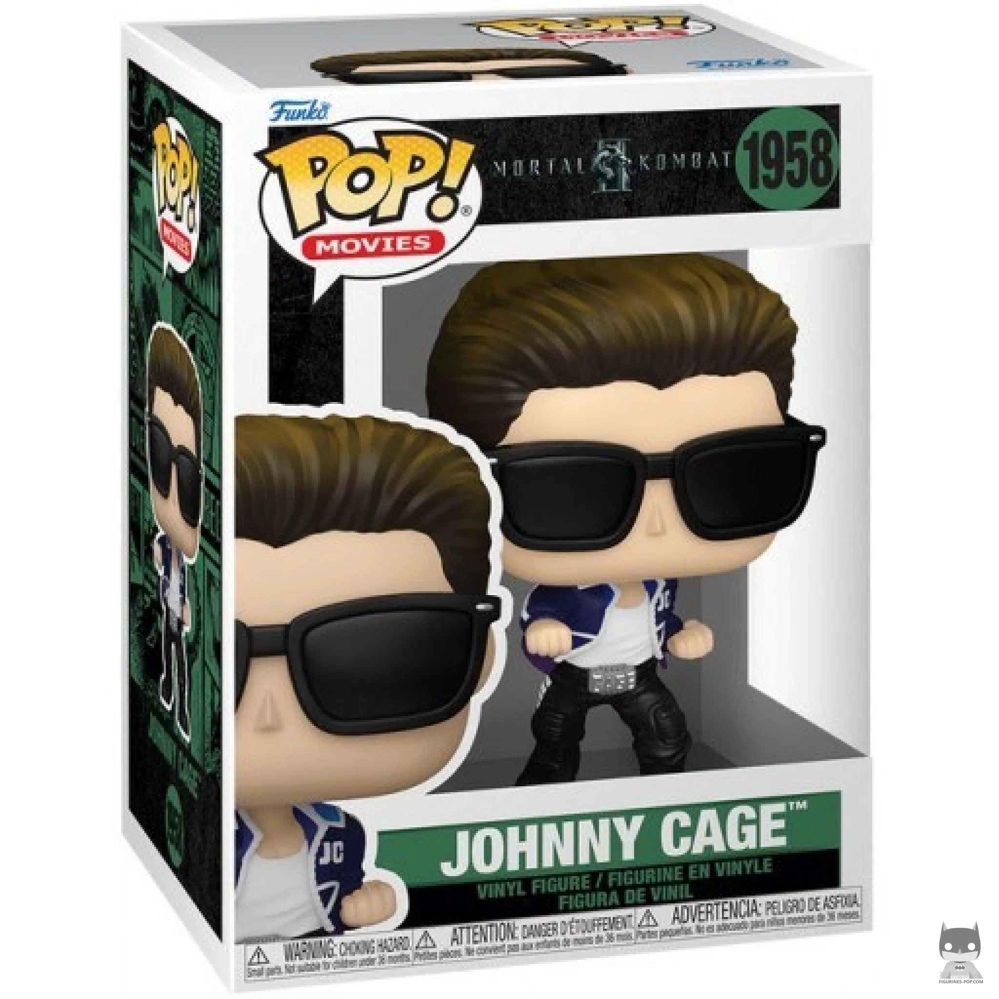 Johnny Cage Funko Pop! figure in its box