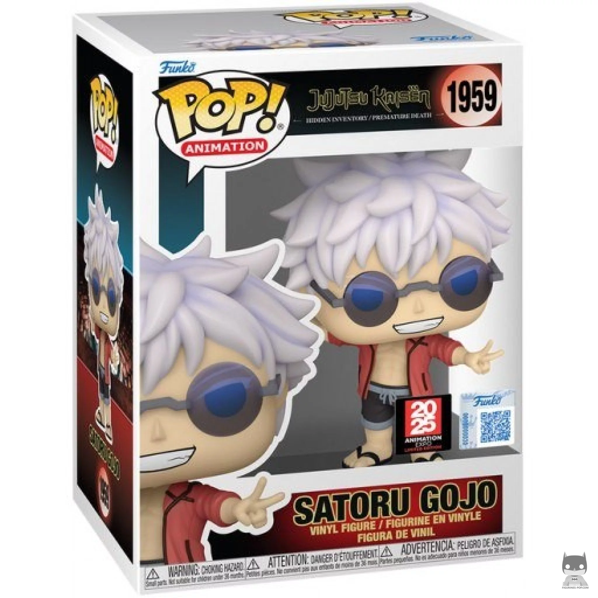 Satoru Gojo Beach Outfit Funko Pop! figure in its box
