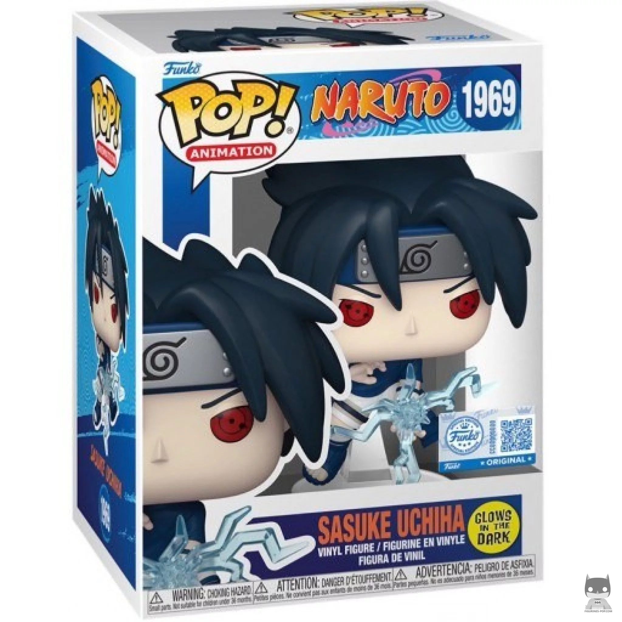 Sasuke Uchiha (Glow in the Dark) Funko Pop! figure in its box