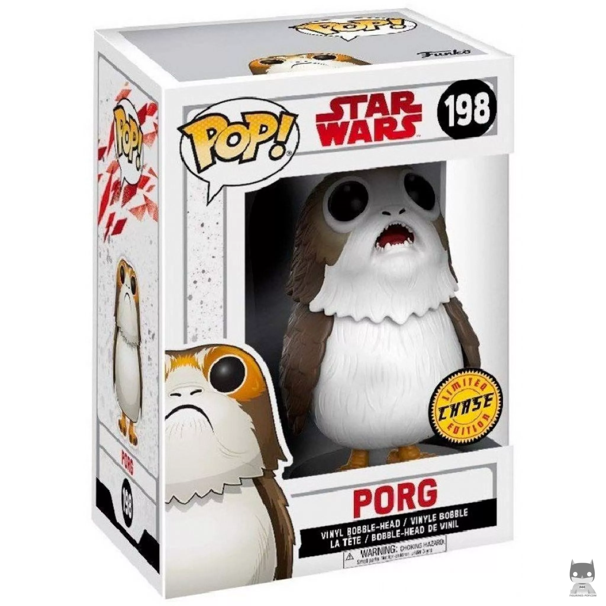 Porg Open Mouth (Chase) Funko Pop! figure in its box