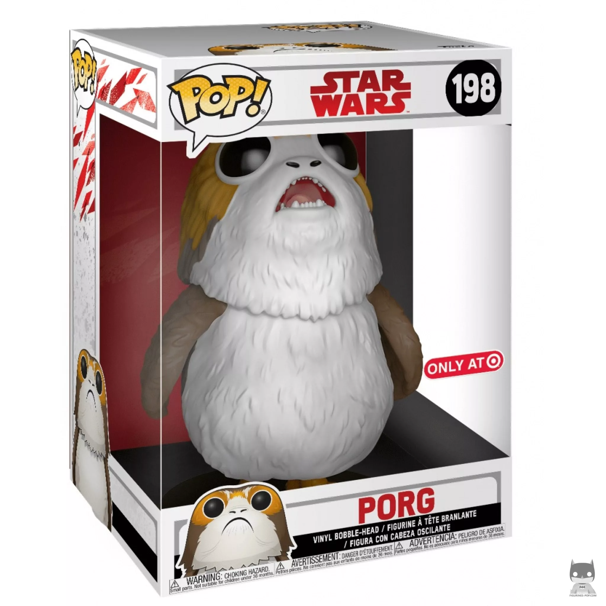 Porg (Supersized) Funko Pop! figure in its box