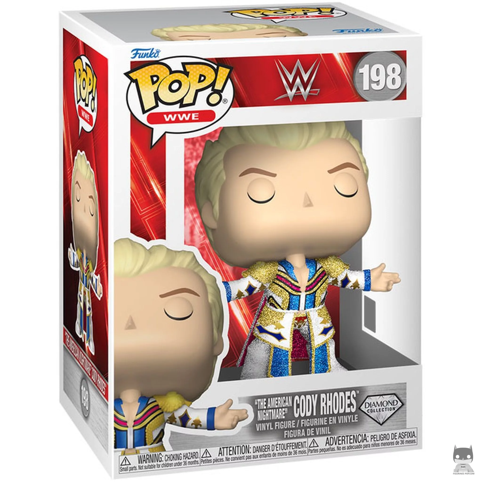 "The American Nightmare" Cody Rhodes (Diamond) Funko Pop! figure in its box
