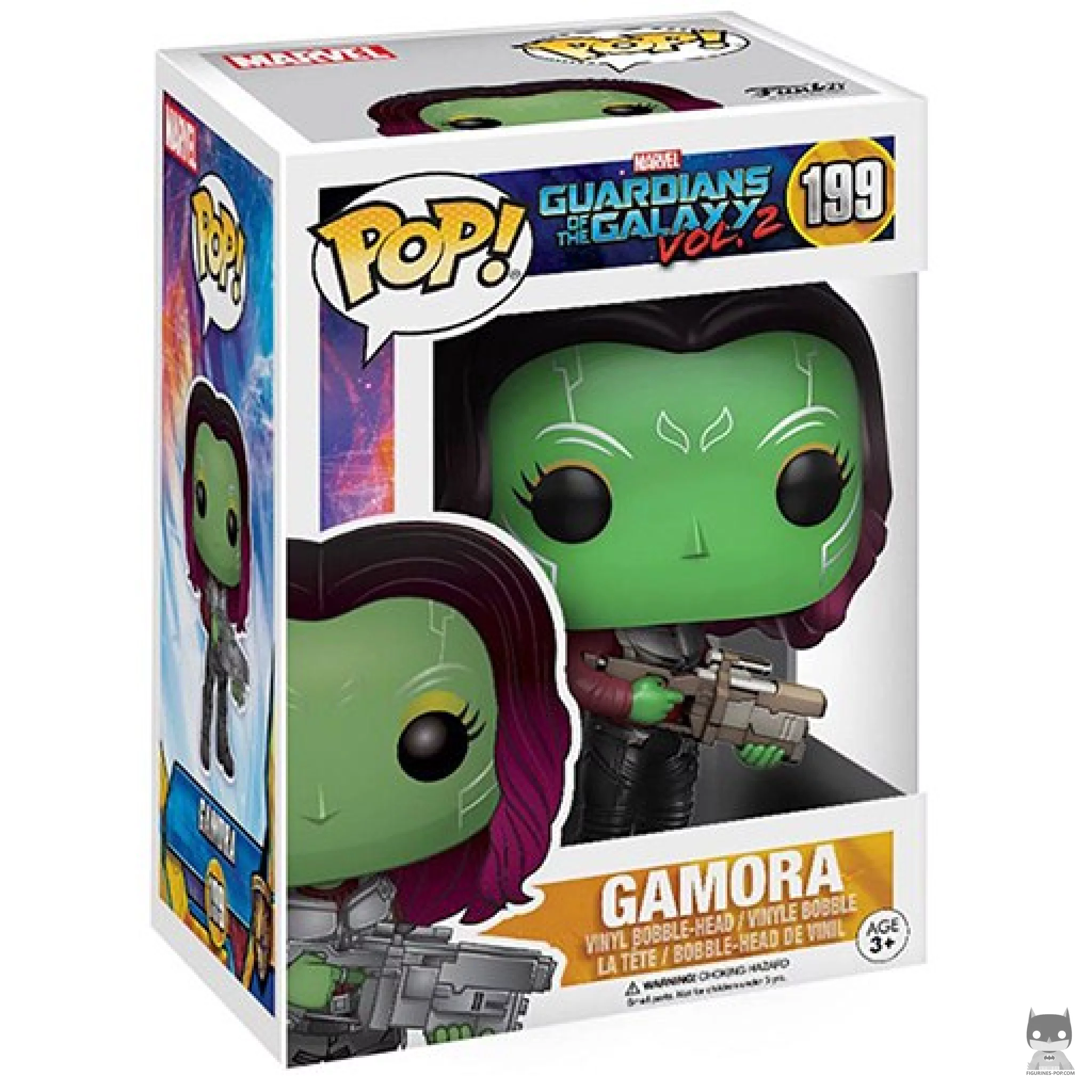 Gamora Funko Pop! figure in its box