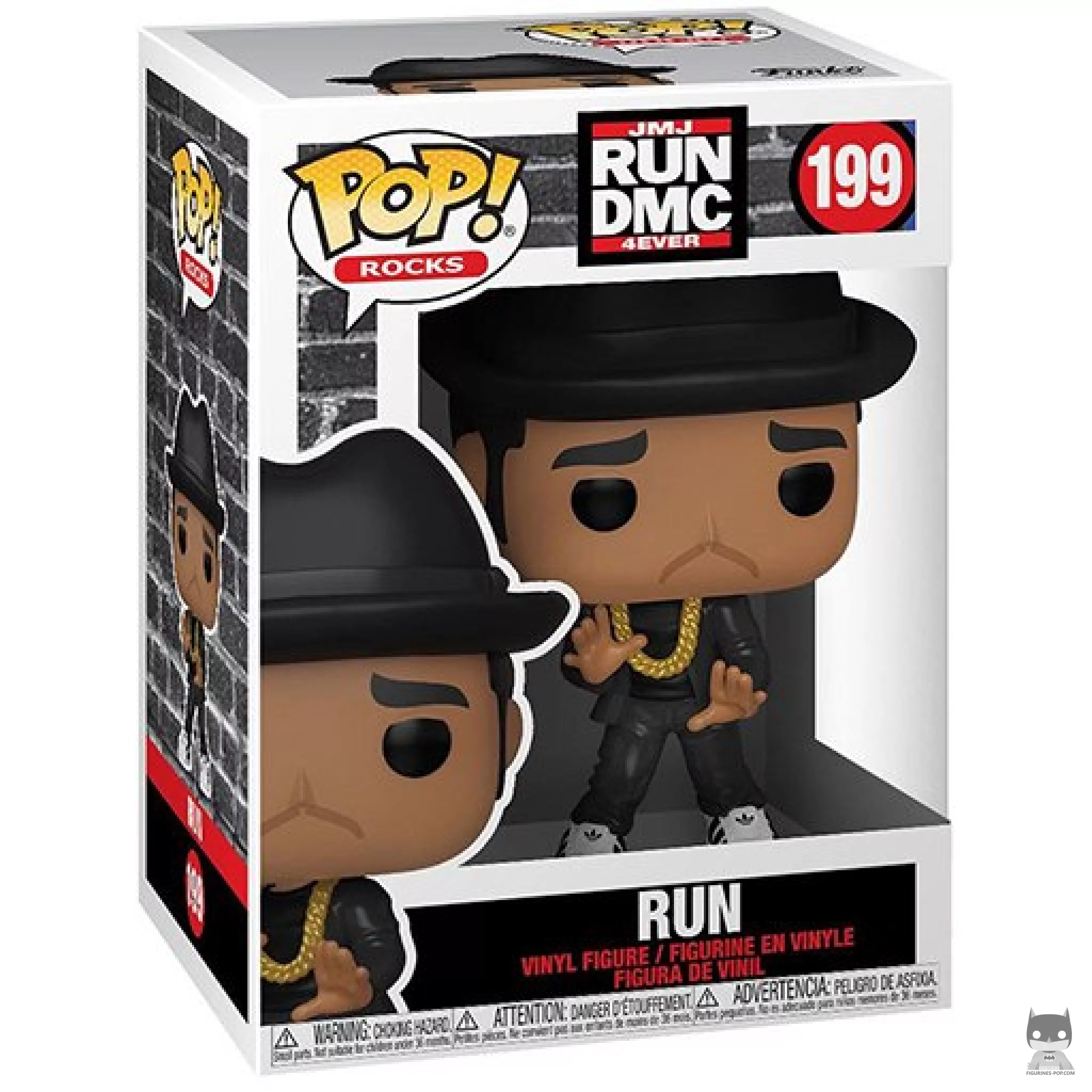 Run Funko Pop! figure in its box
