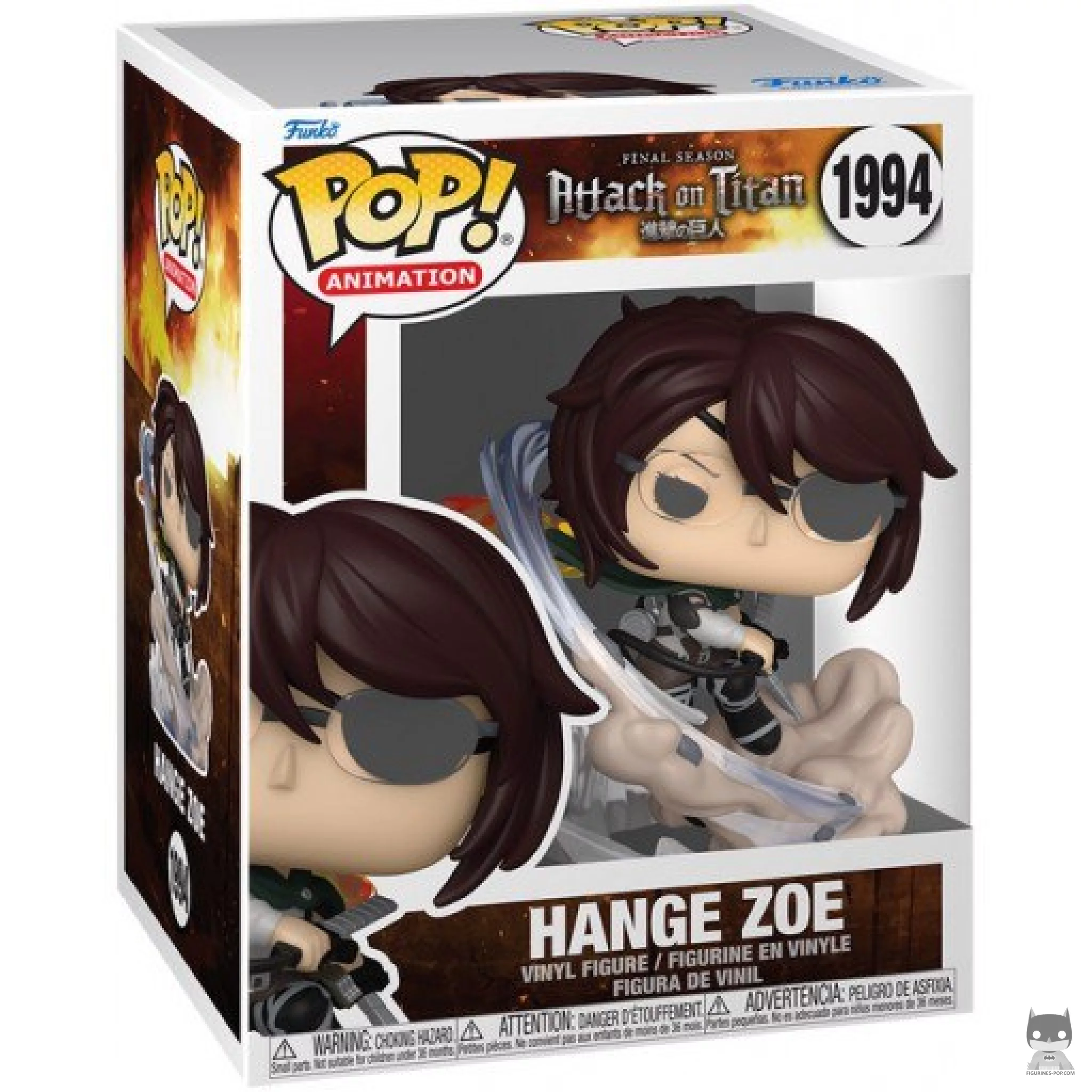 Hange Zoe Funko Pop! figure in its box