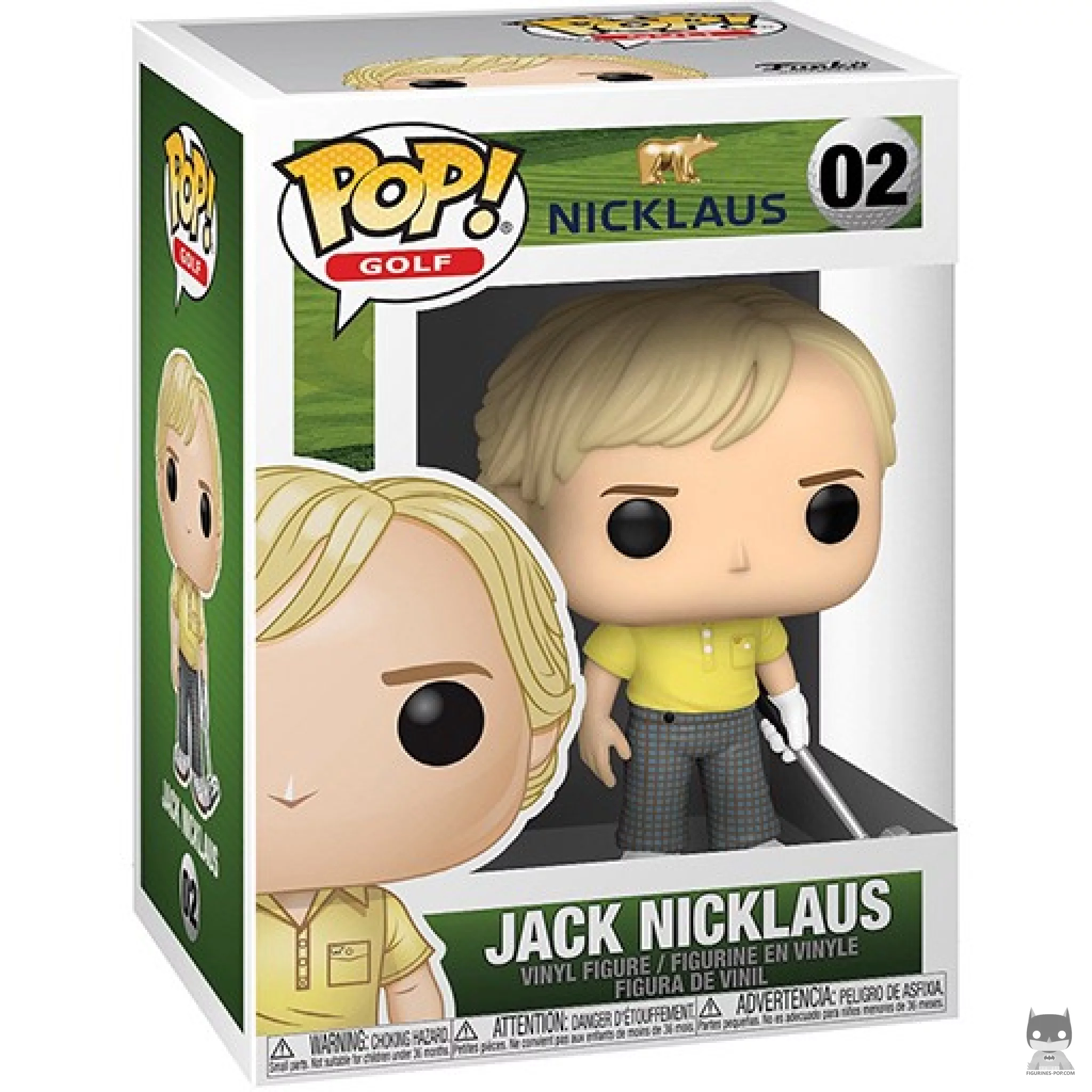 Jack Nicklaus Funko Pop! figure in its box