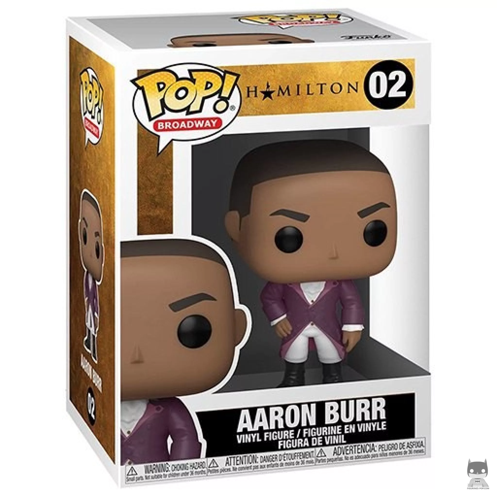 Aaron Burr Funko Pop! figure in its box