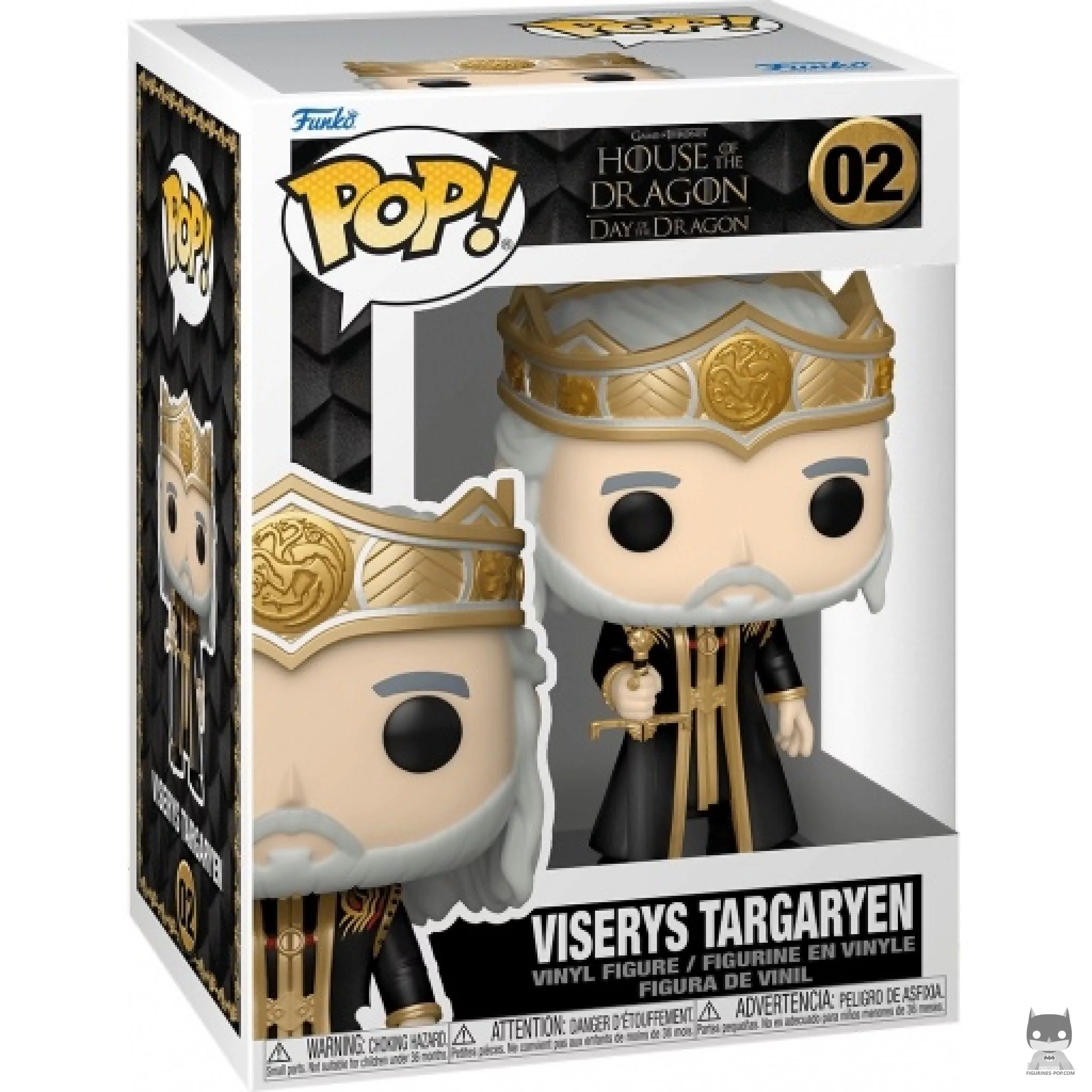 Viserys Targaryen Funko Pop! figure in its box