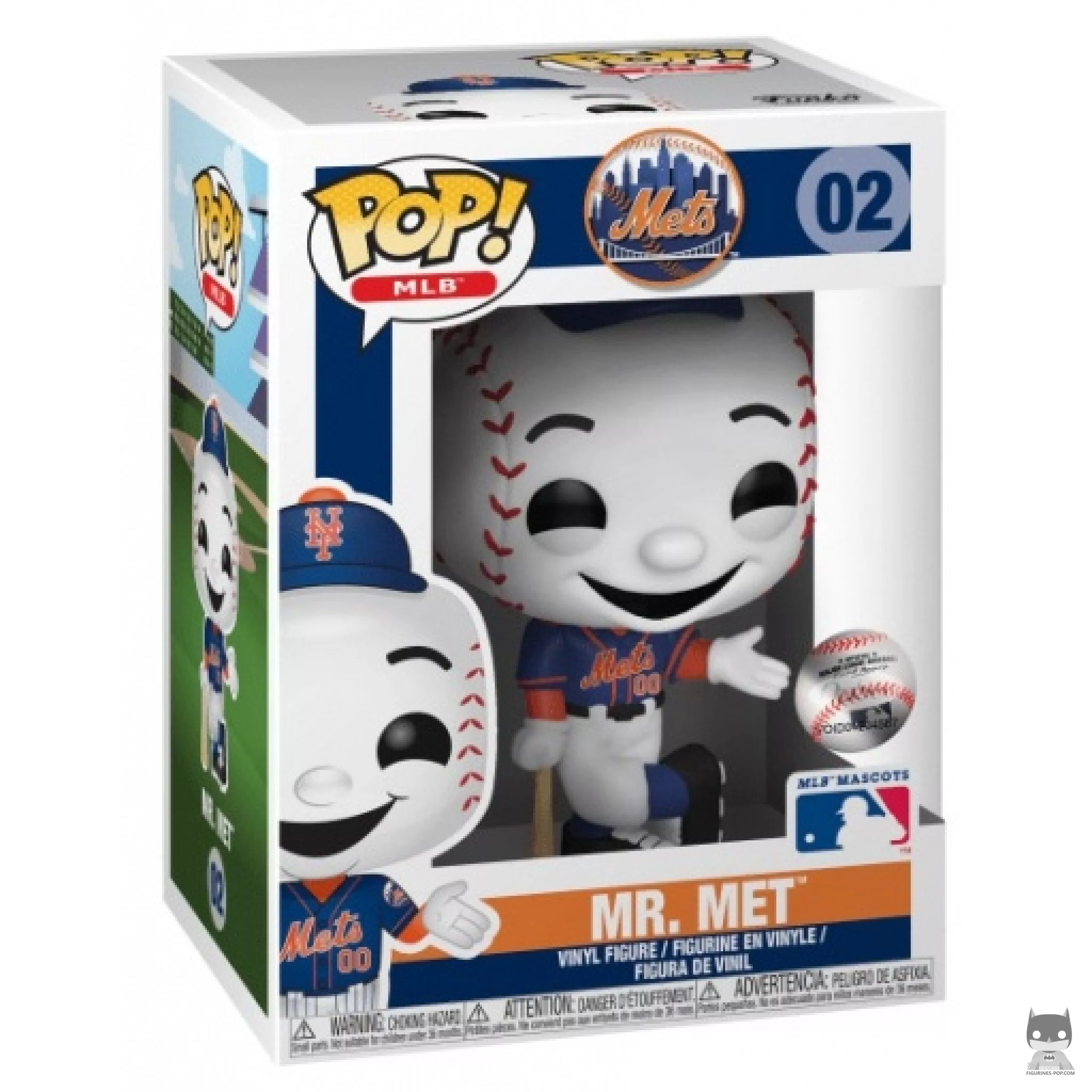 Mr. Met (Blue) Funko Pop! figure in its box