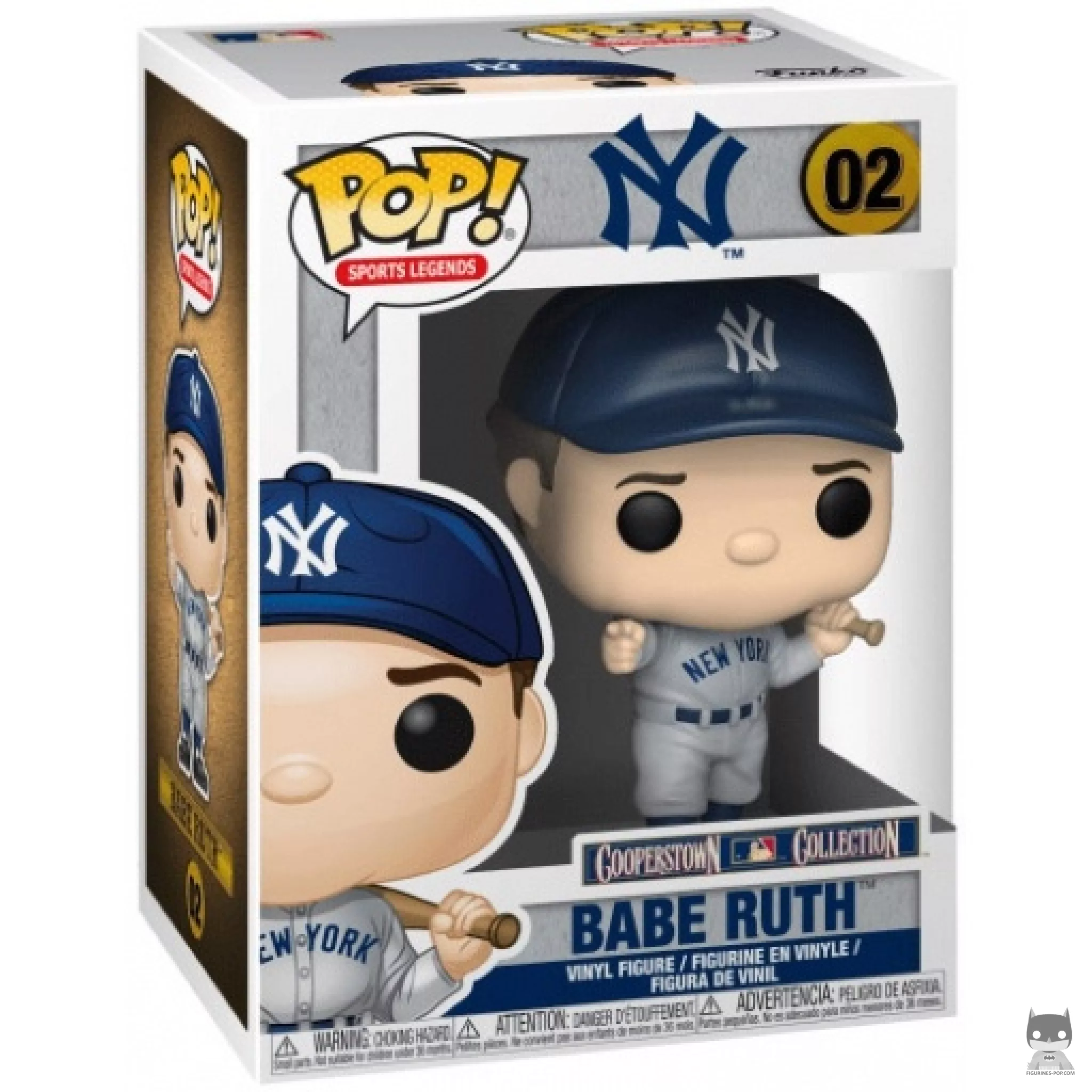 Babe Ruth Funko Pop! figure in its box
