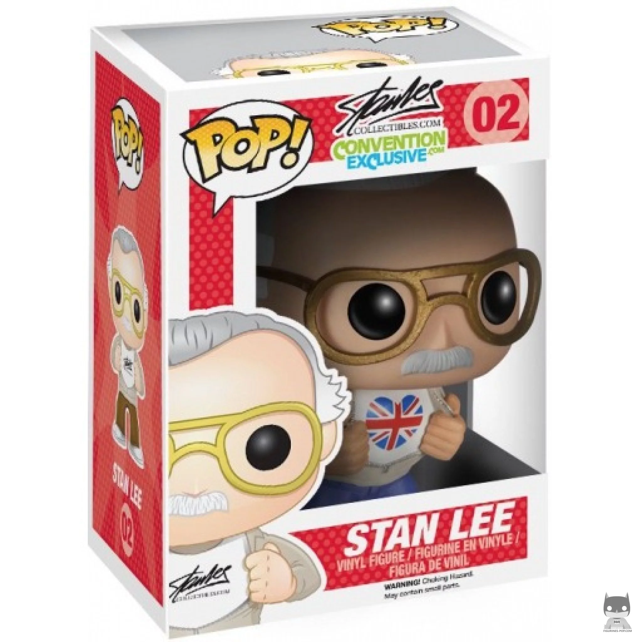 Stan Lee (British Flag) Funko Pop! figure in its box