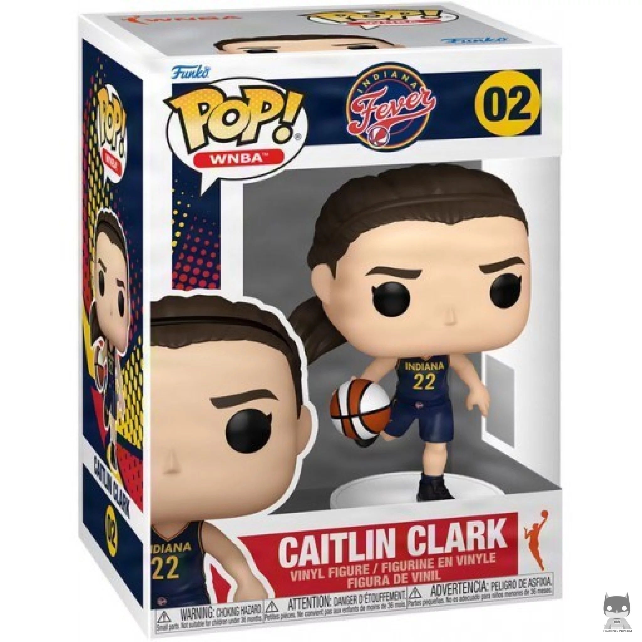 Caitlin Clark Funko Pop! figure in its box