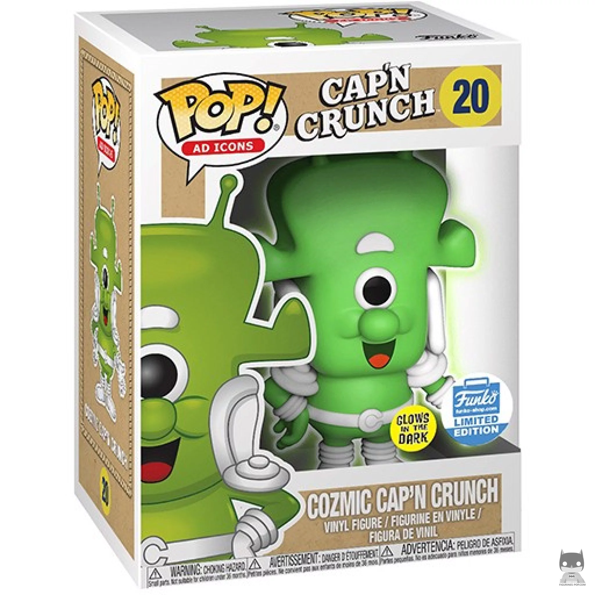 Cozmic Cap'N Crunch Funko Pop! figure in its box