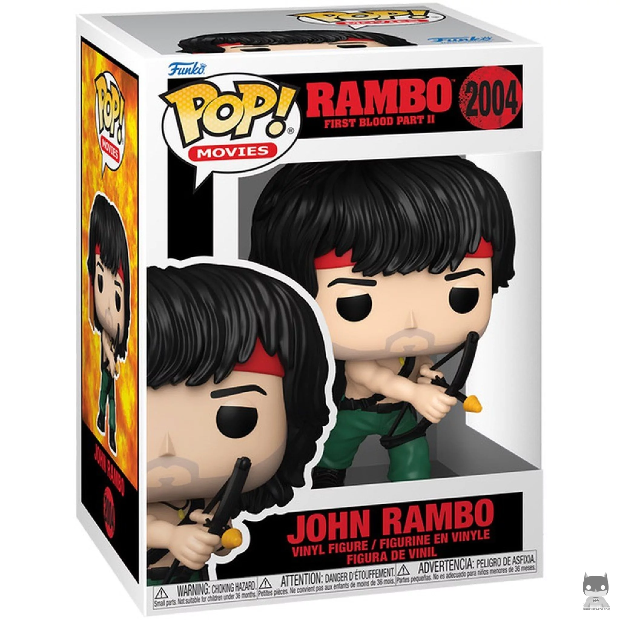 John Rambo with Explosive Arrow Funko Pop! figure in its box