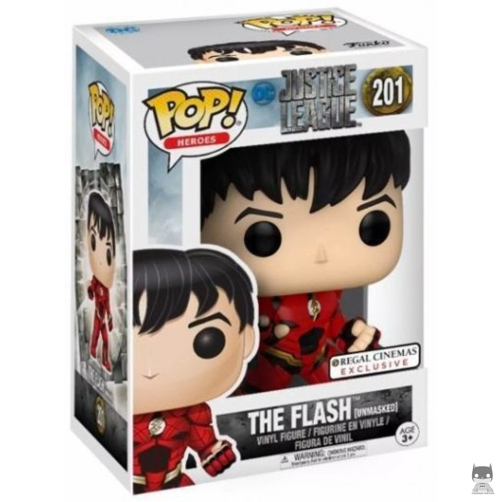 The Flash Funko Pop! figure in its box