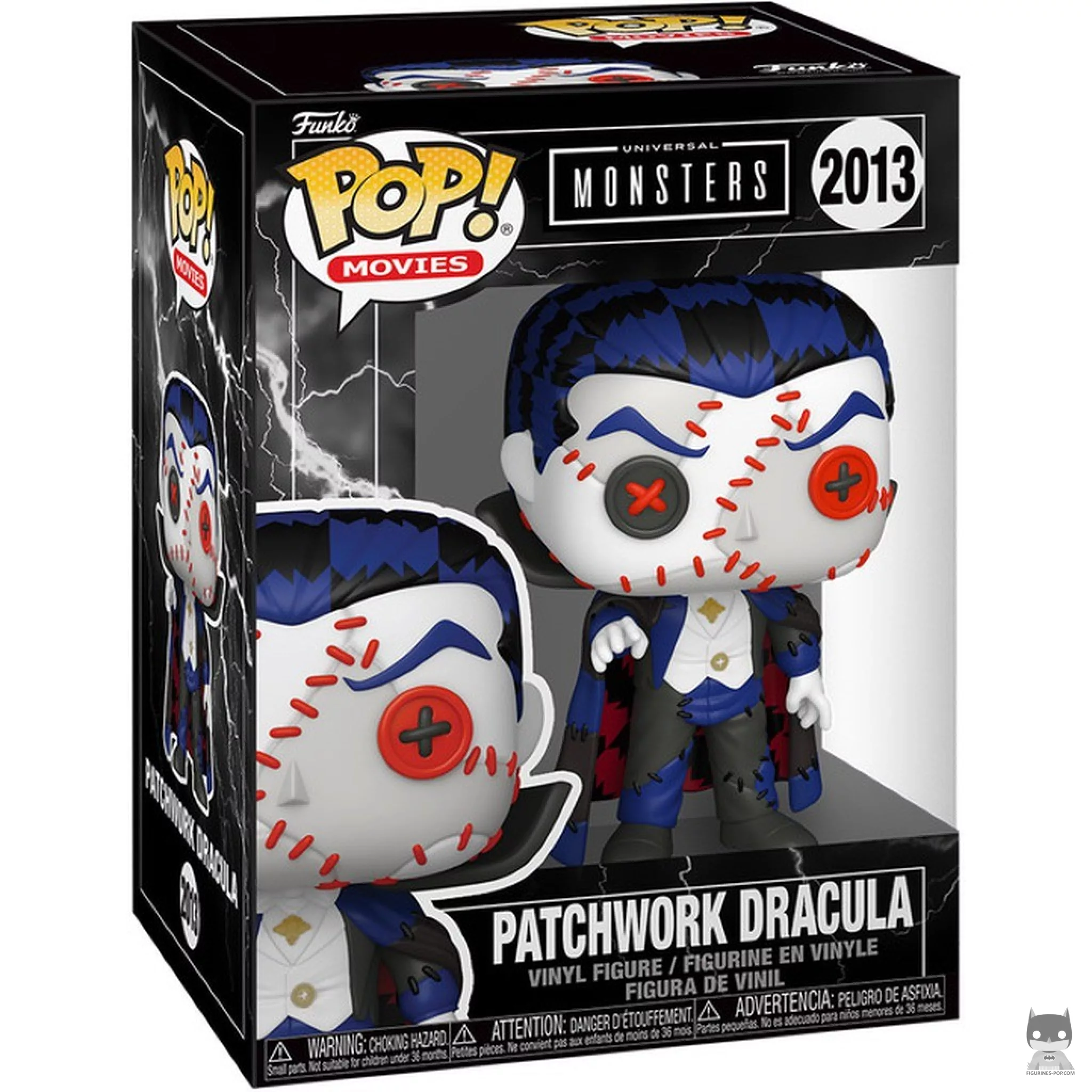 Patchwork Dracula Funko Pop! figure in its box