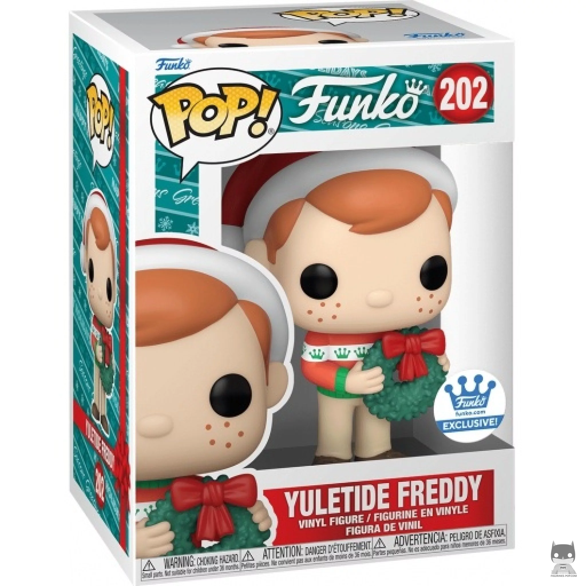 Yuletide Freddy Funko Pop! figure in its box