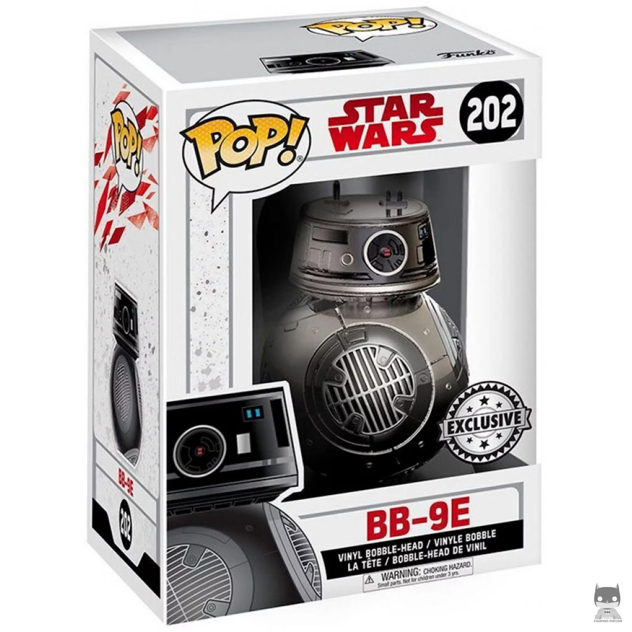 BB-9E (Chrome) Funko Pop! figure in its box