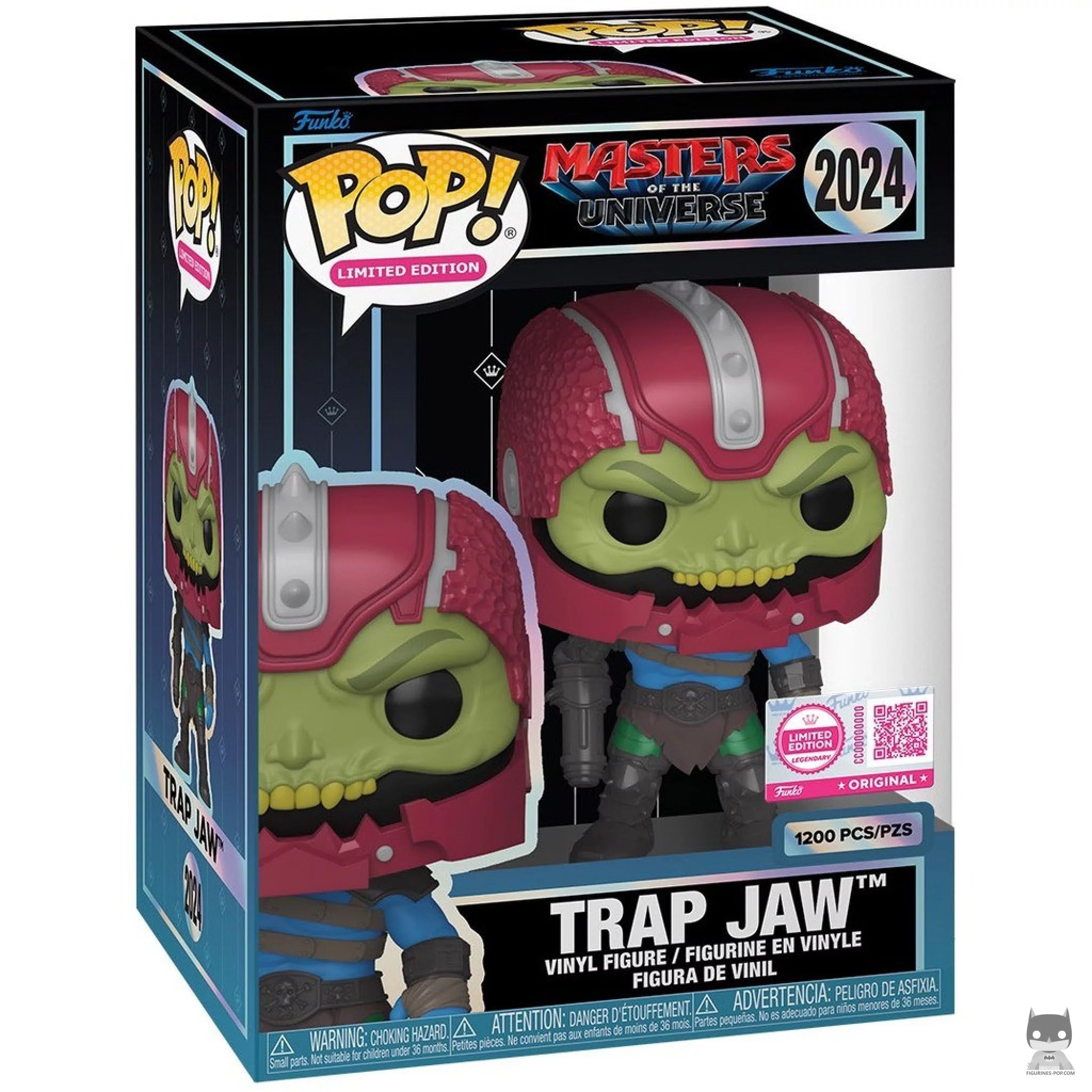 Trap Jaw Funko Pop! figure in its box