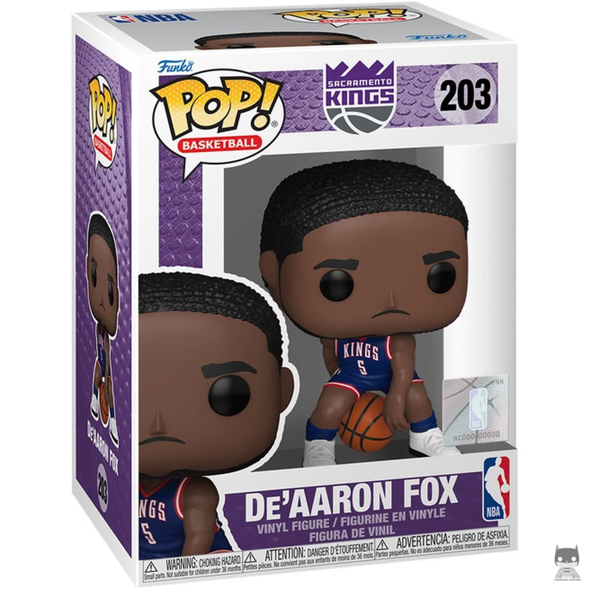 De'Aaron Fox (2024 City Edition Uniform) Funko Pop! figure in its box