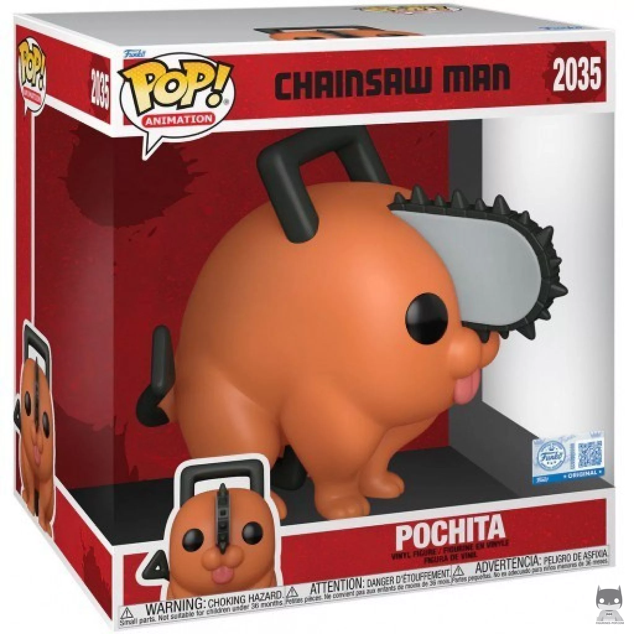 Pochita (SuperSized) Funko Pop! figure in its box