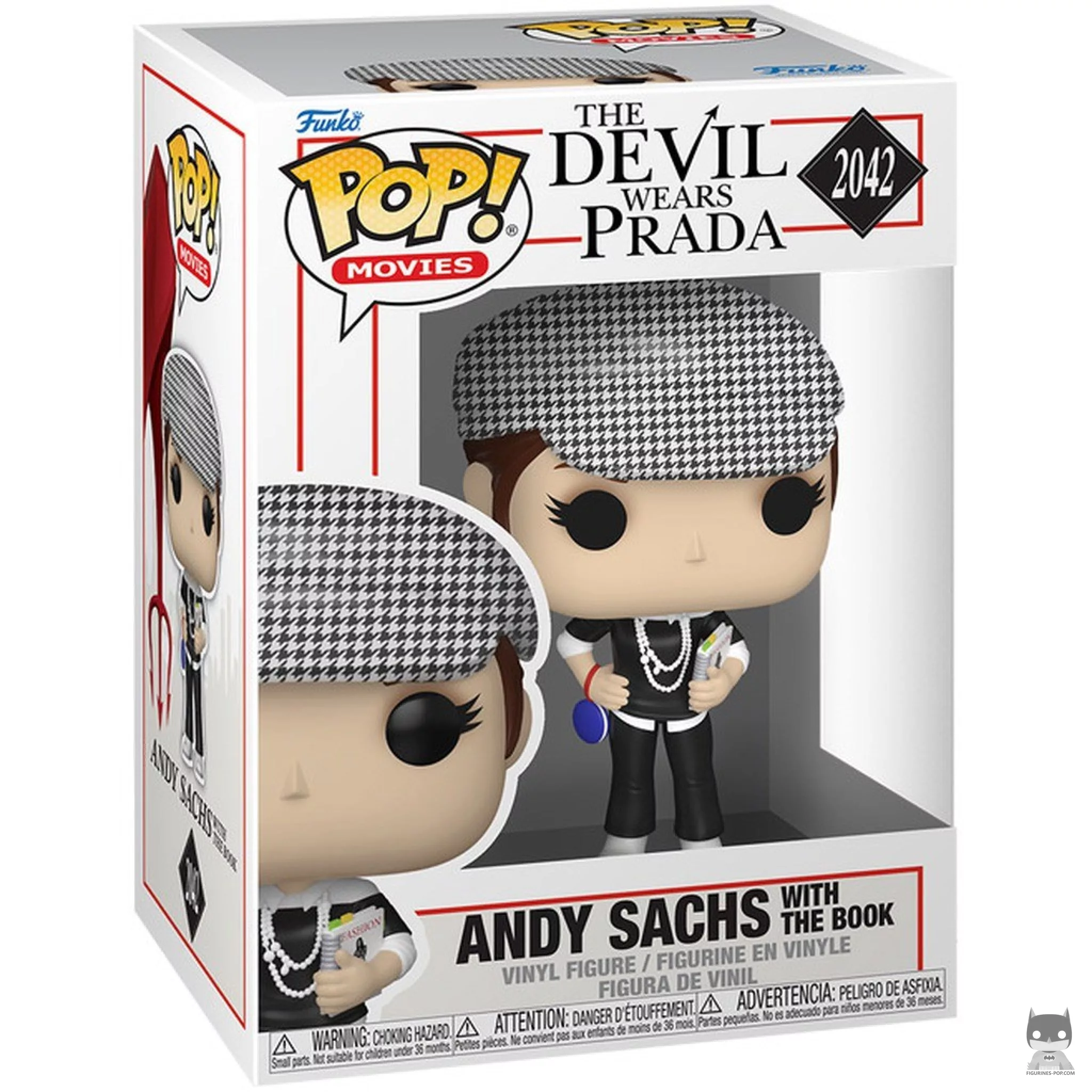Andy Sachs with the book Funko Pop! figure in its box