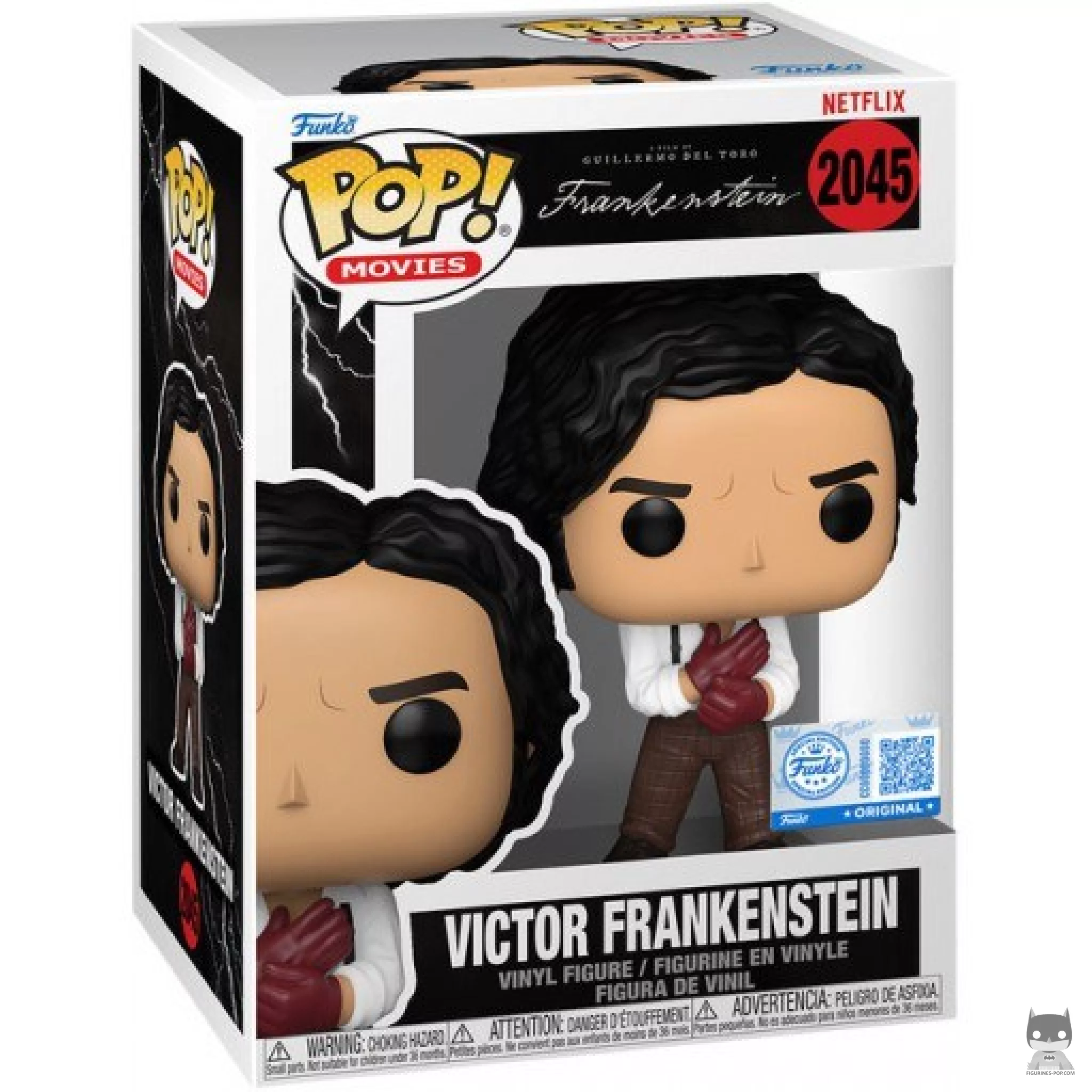 Victor Frankenstein Funko Pop! figure in its box